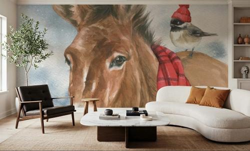 Winter Donkey