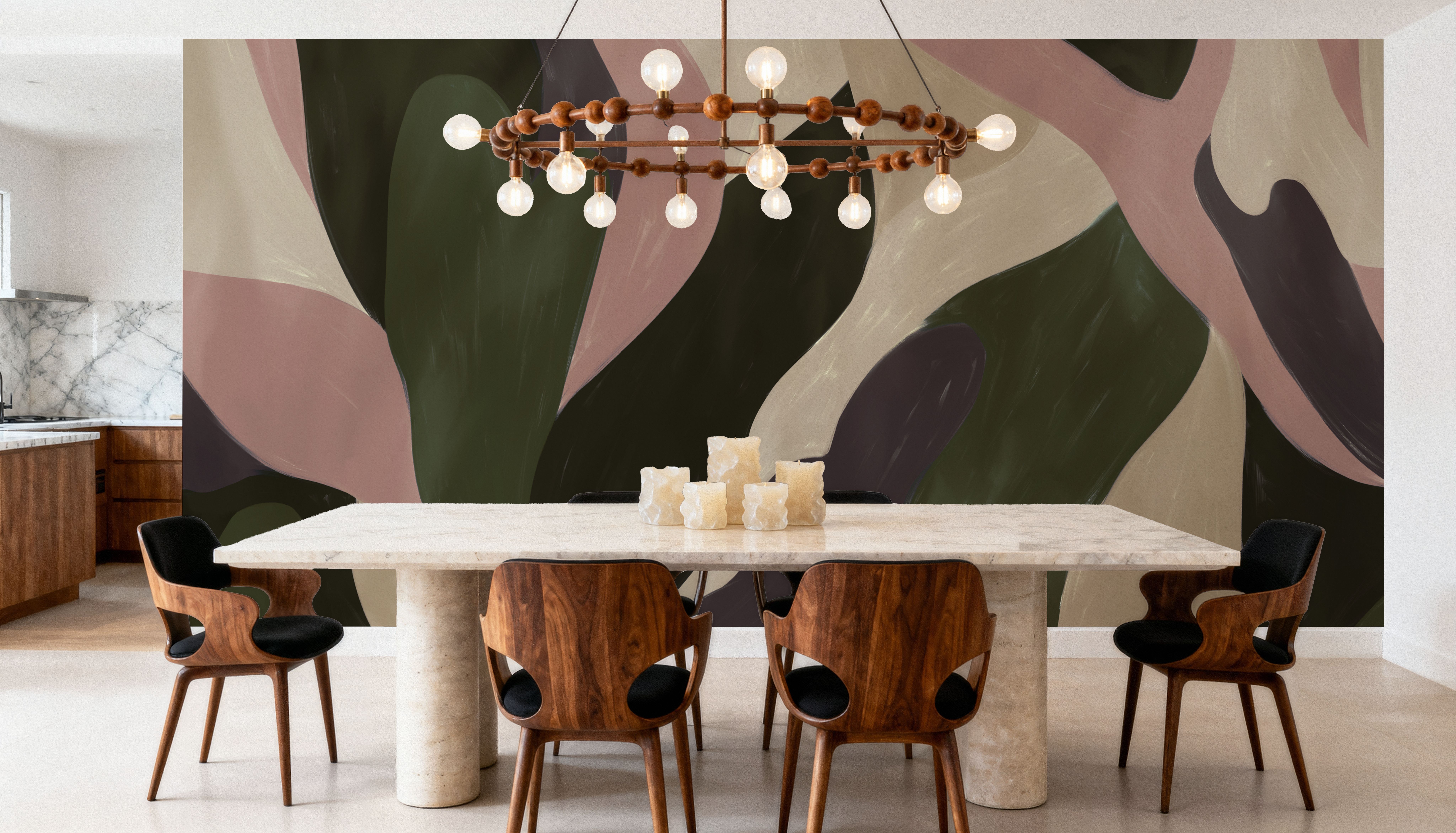 Dynamic Fields, Forest Green & Rose