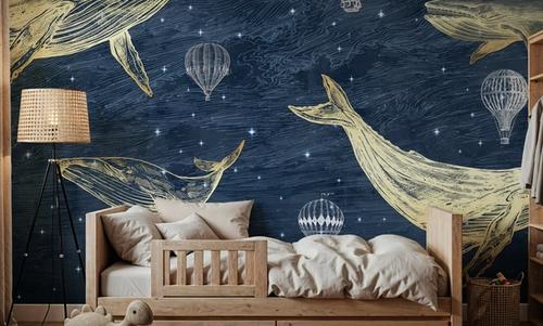 Whales in The Sky with Balloons, Midnight