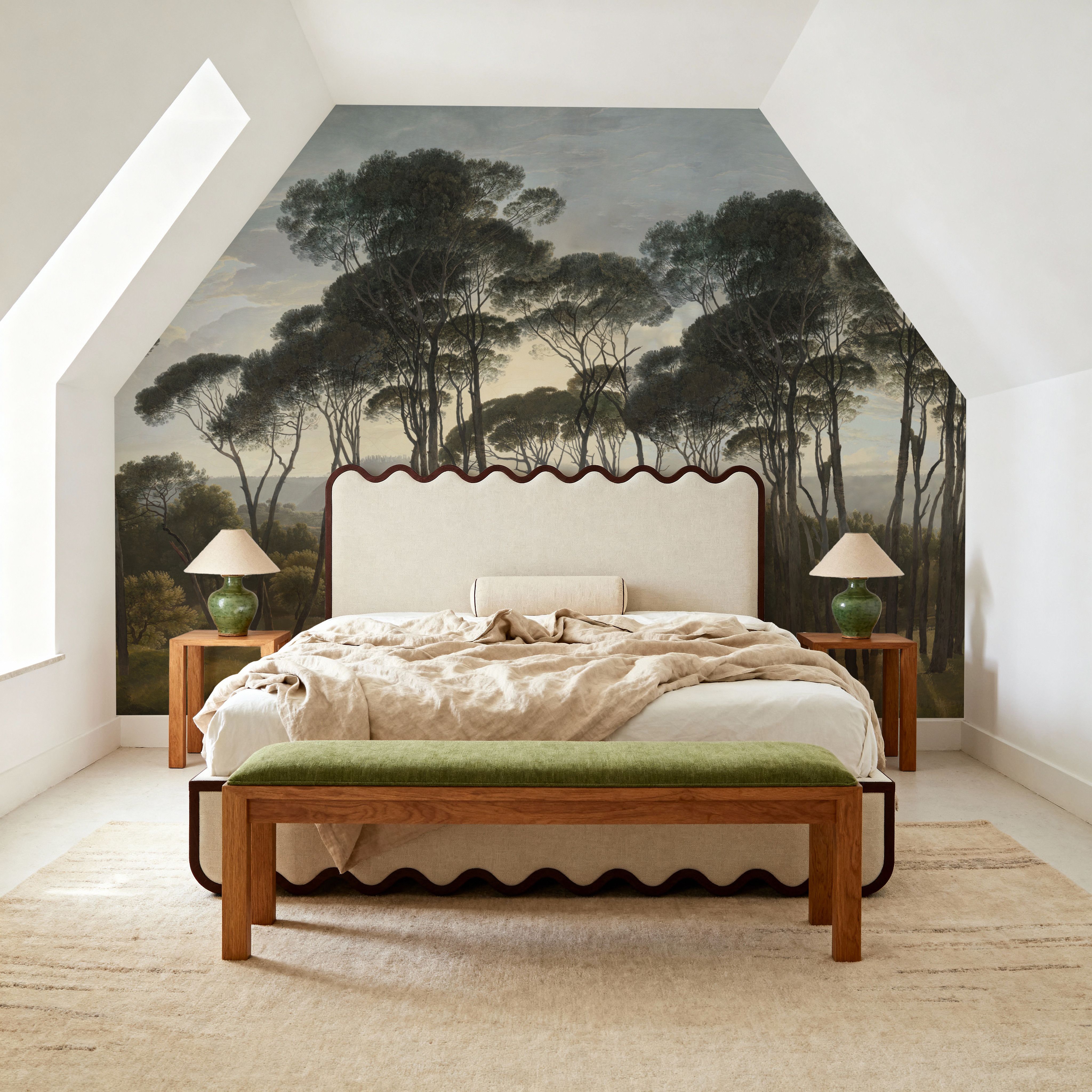 Mediterranean Pine Landscape, Vintage
