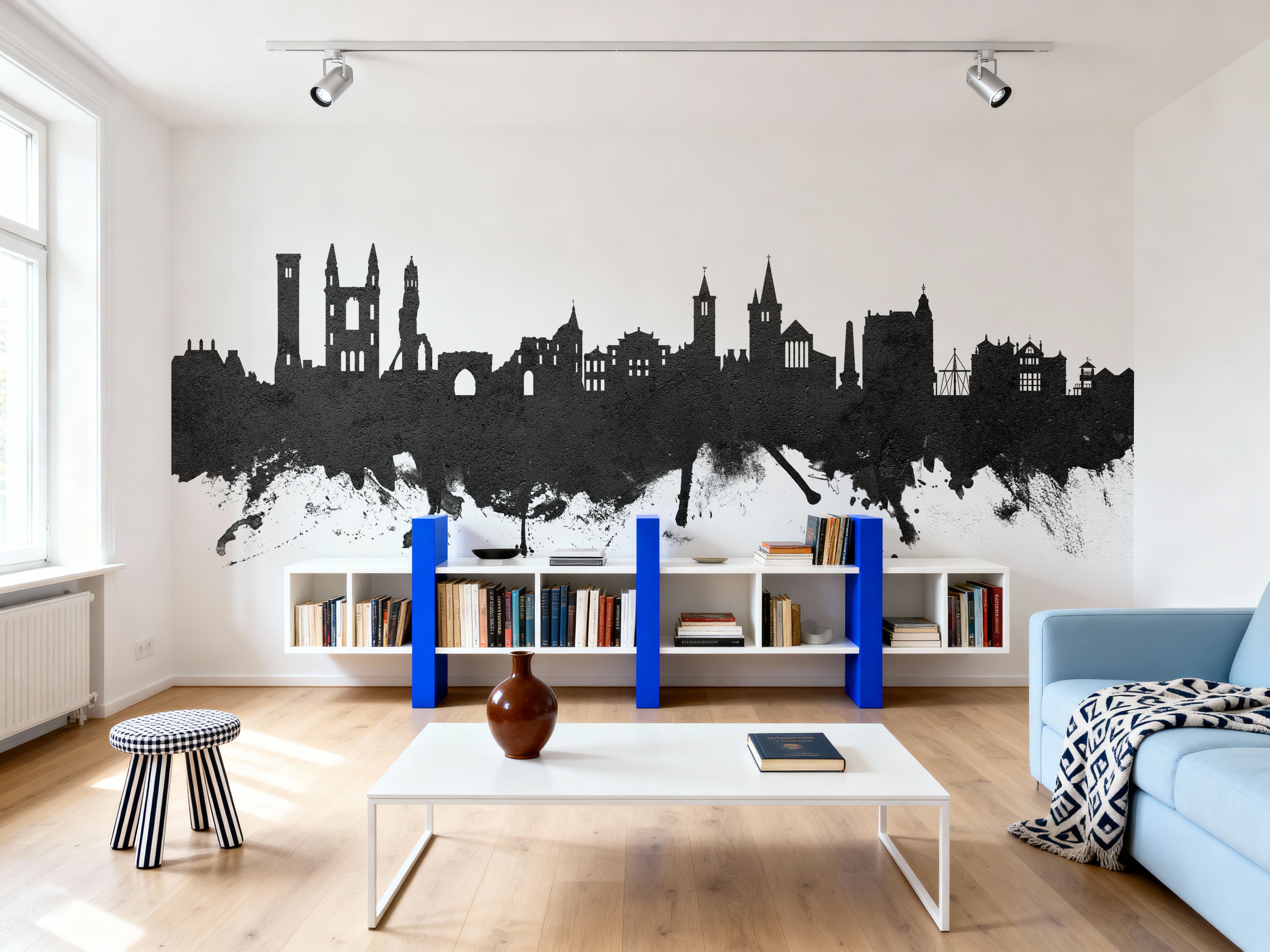 At Andrews Scotland Skyline Black & White