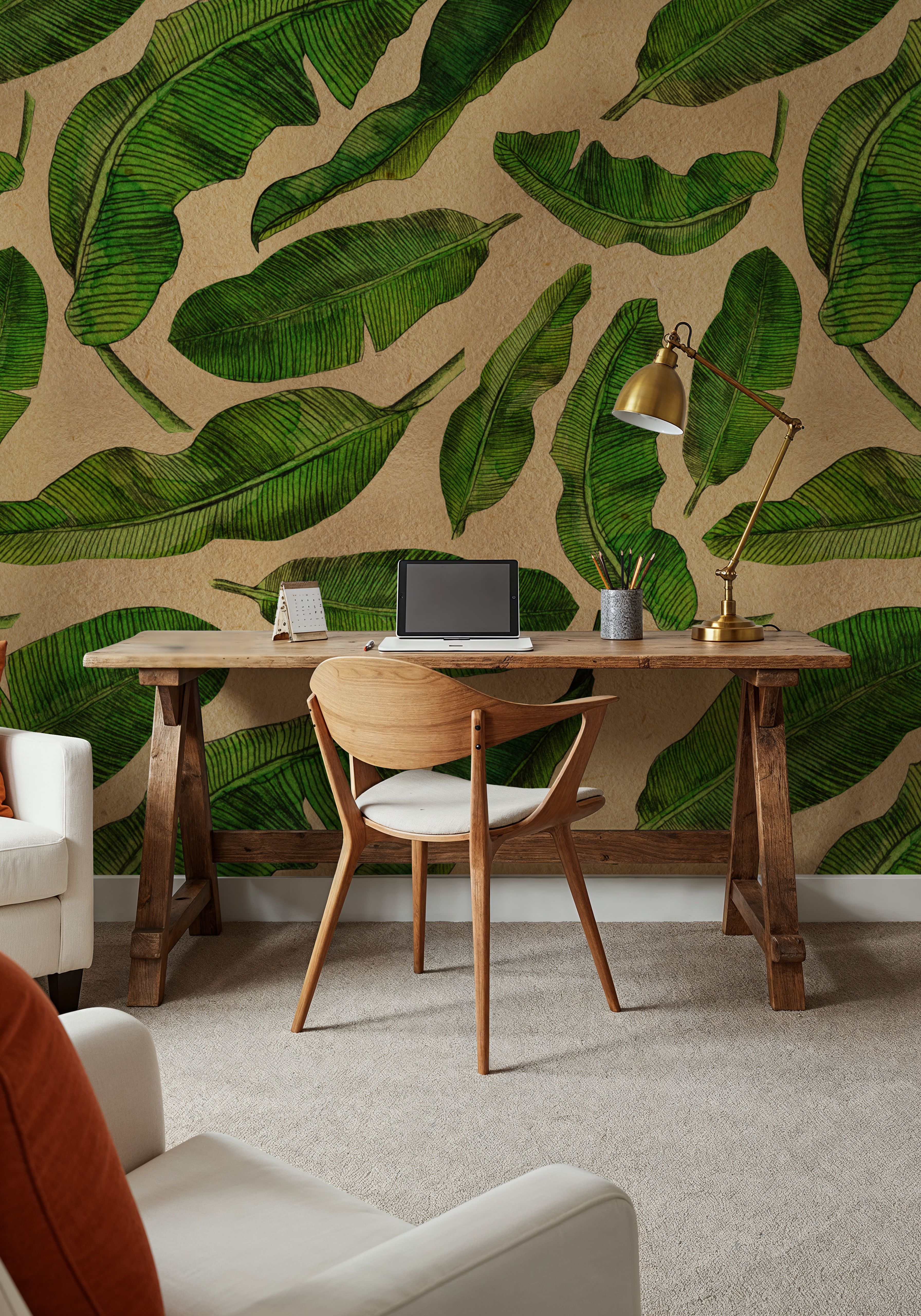 Scattered Banana Leaves