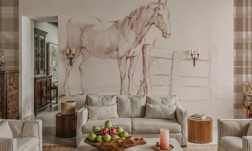 Standing Horse at a Fence