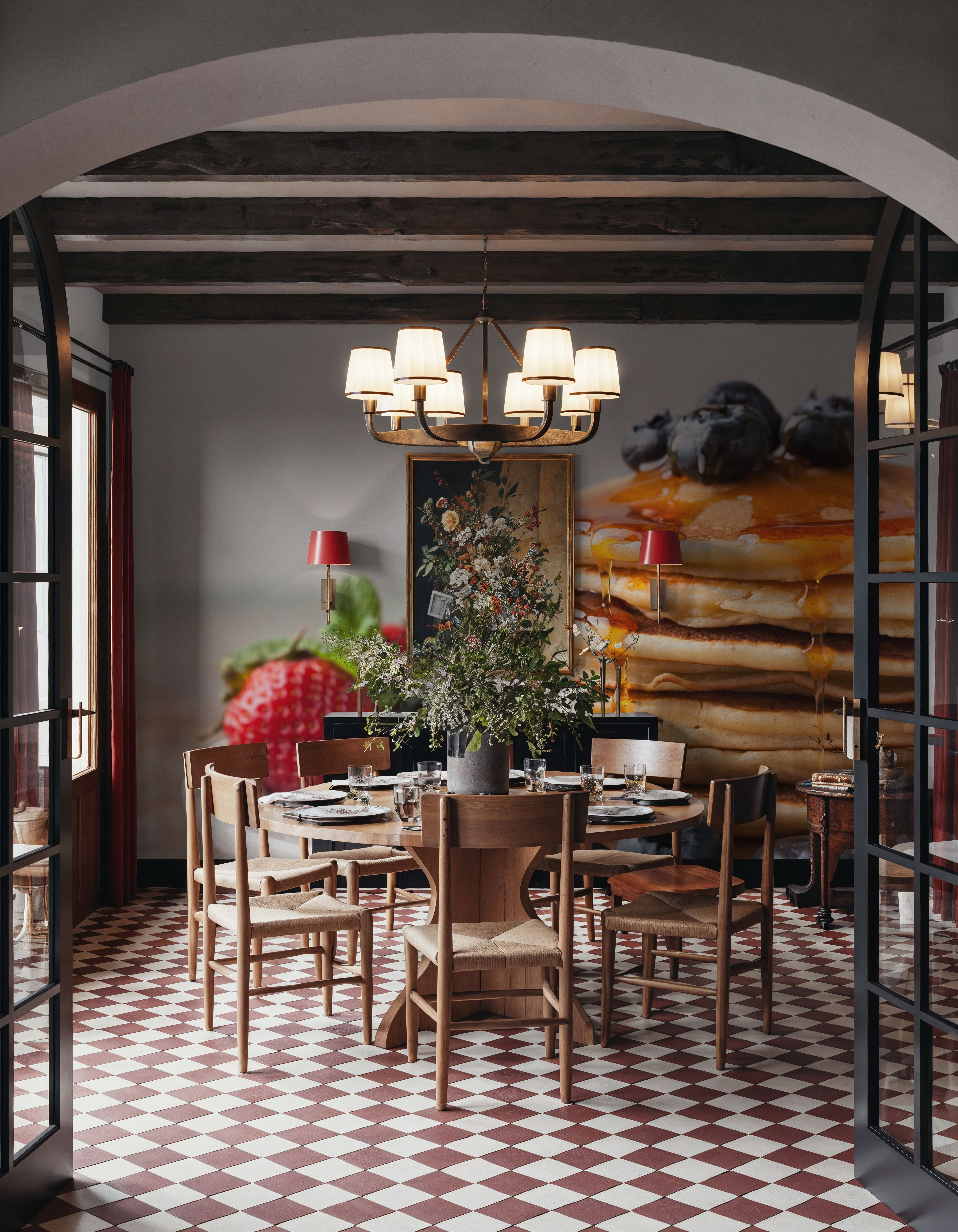 Stack of Pancakes with Syrup