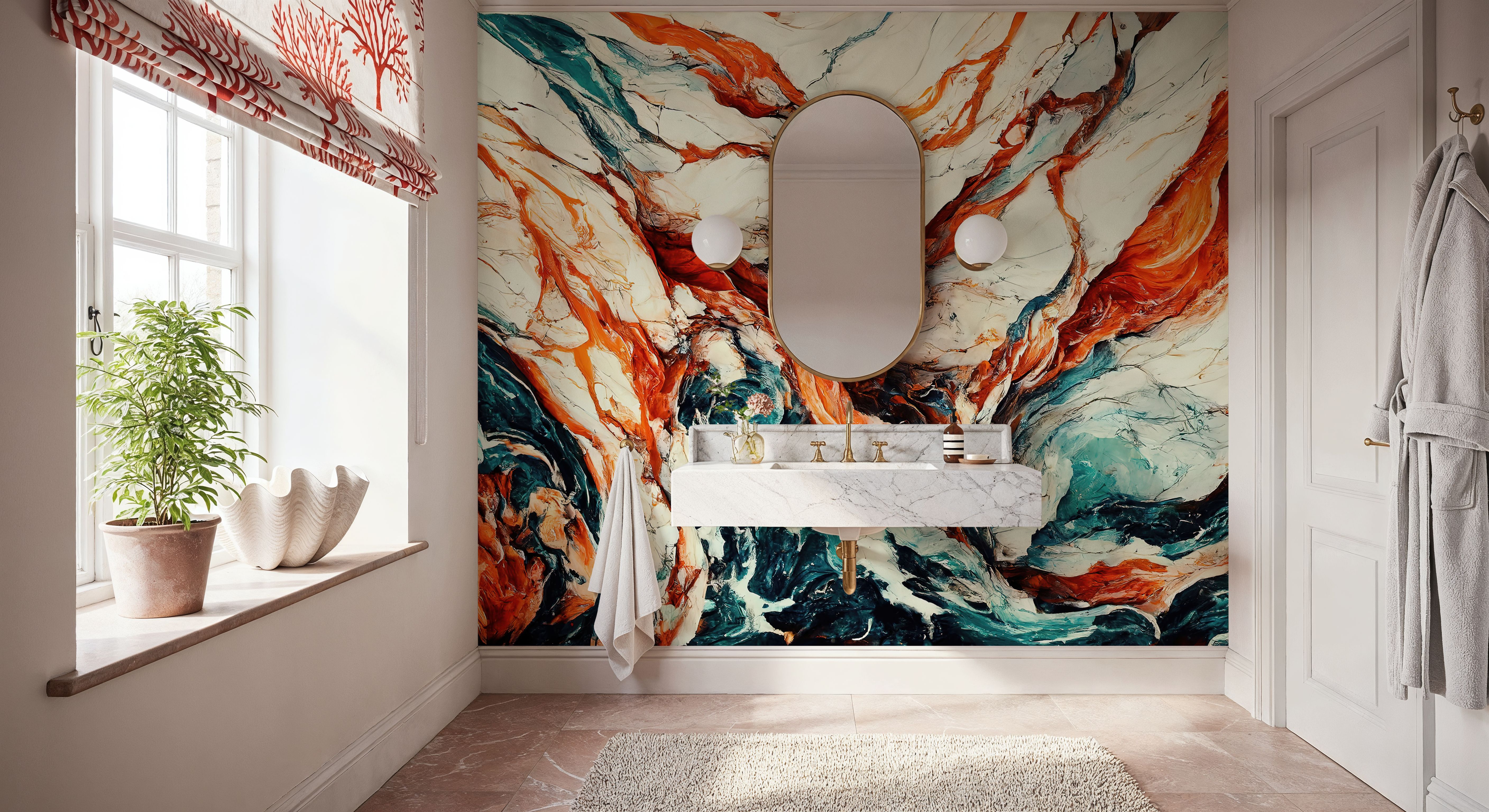 Marbled Waves, Wallpaper