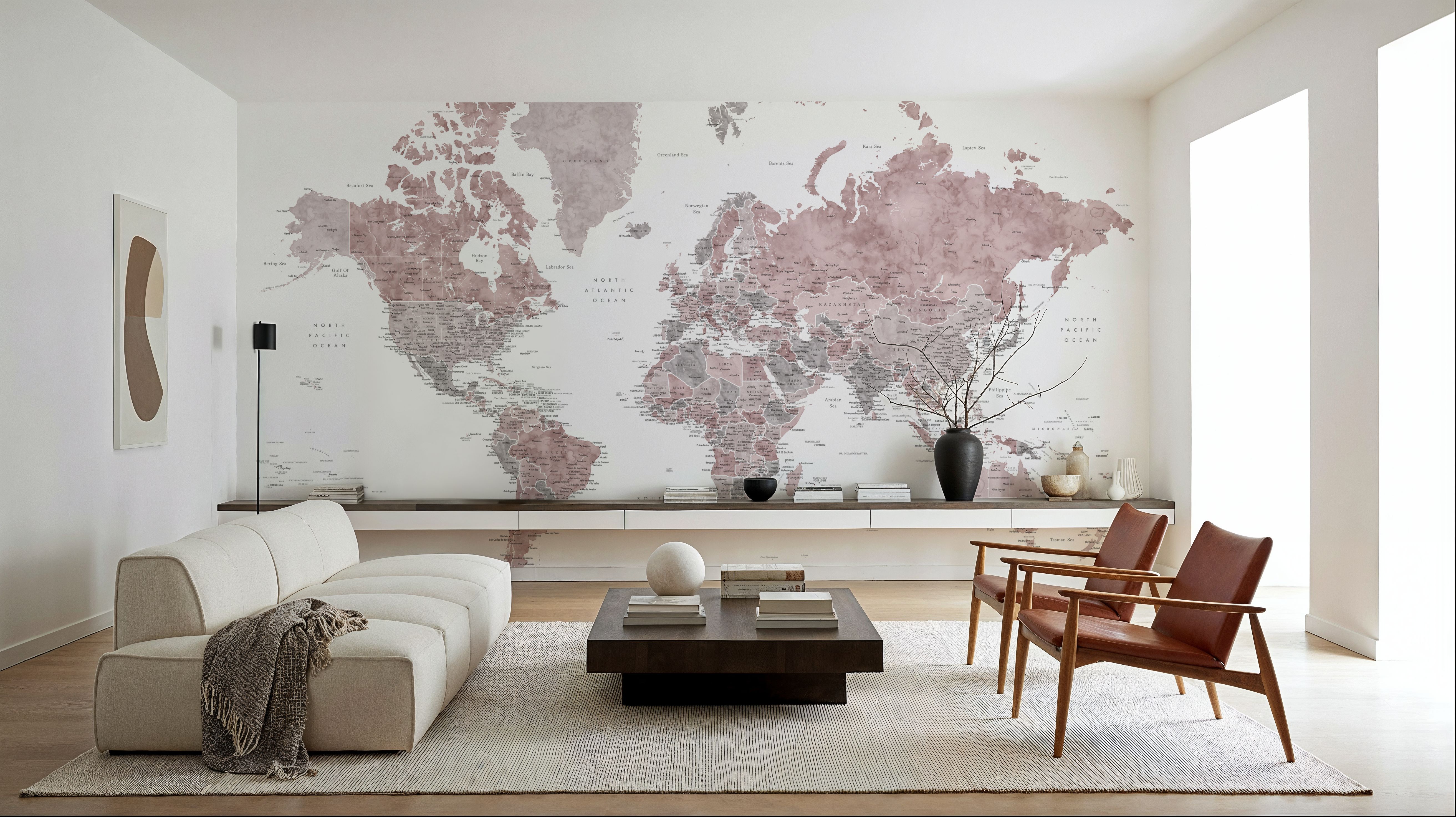 World Map Cities - Piper