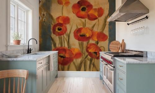 Ikat Floral Tapestry