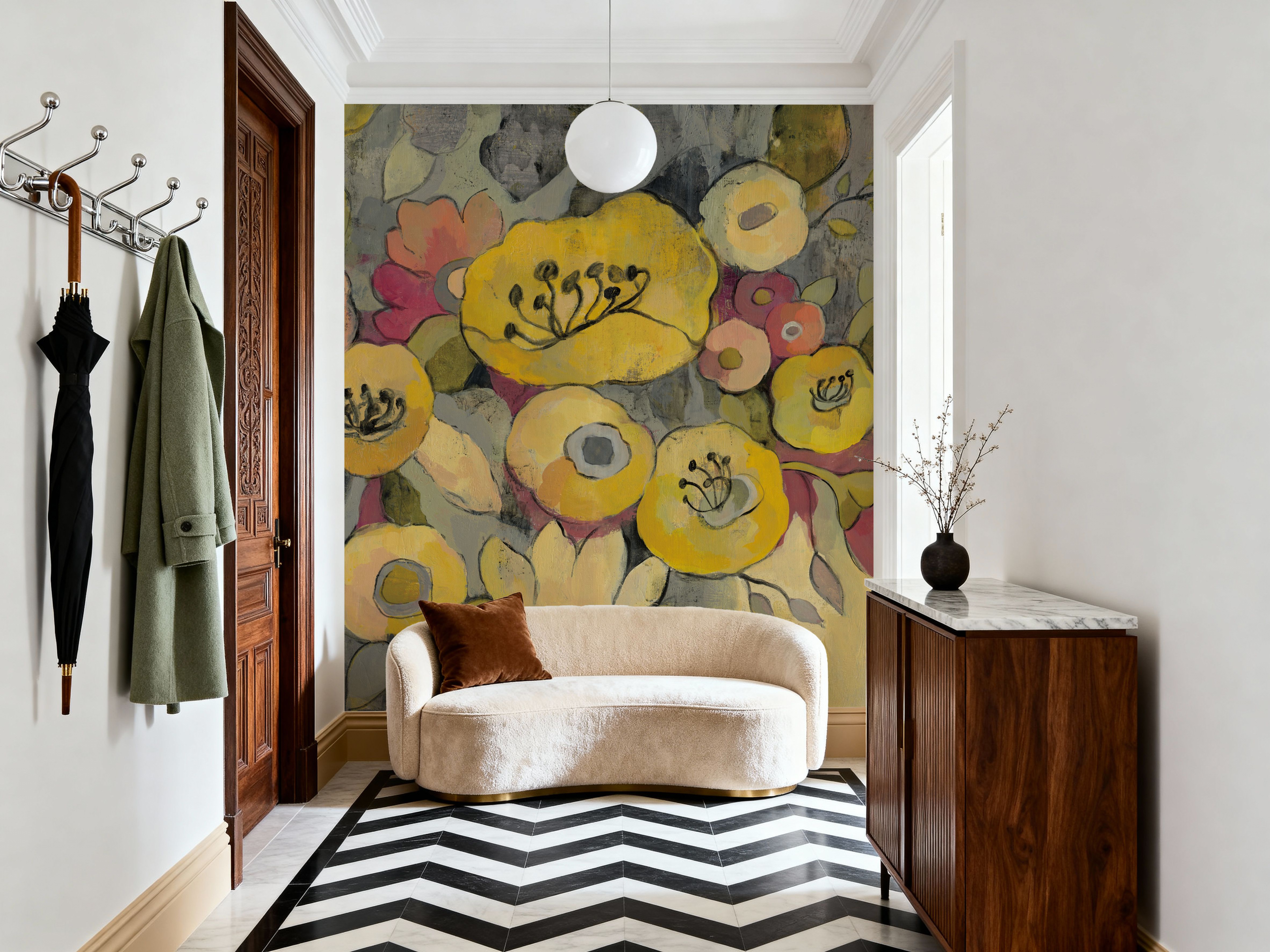 Yellow Floral Duo III