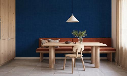 Mottled Linen Effect, Indigo Denim