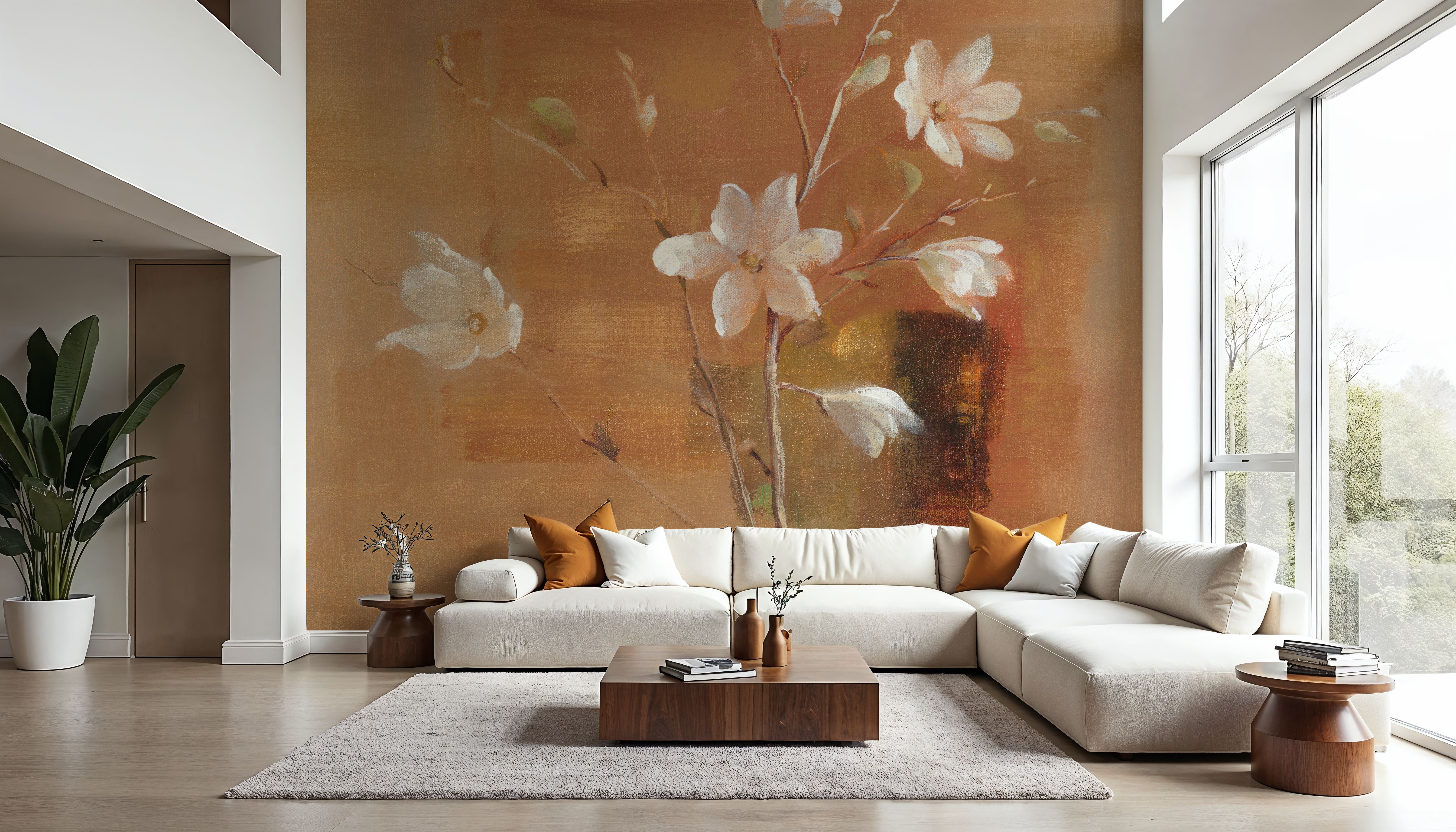 White Magnolia, Papier peint