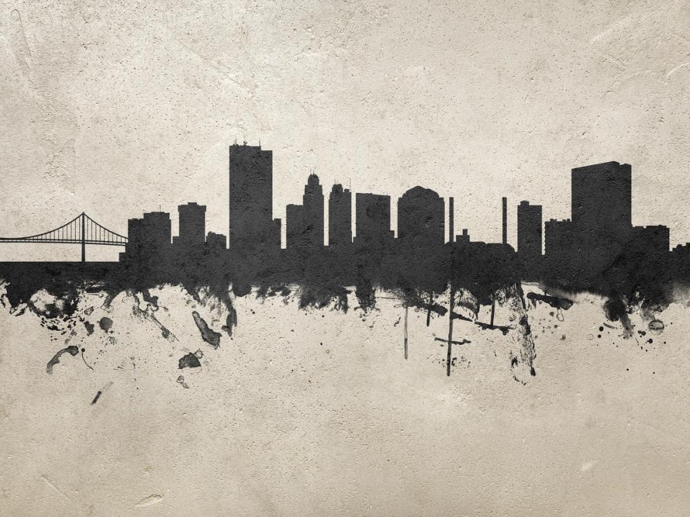 Toledo Ohio Skyline Concrete