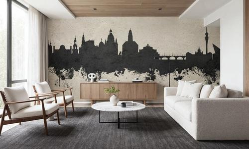 Dresden Germany Skyline Concrete