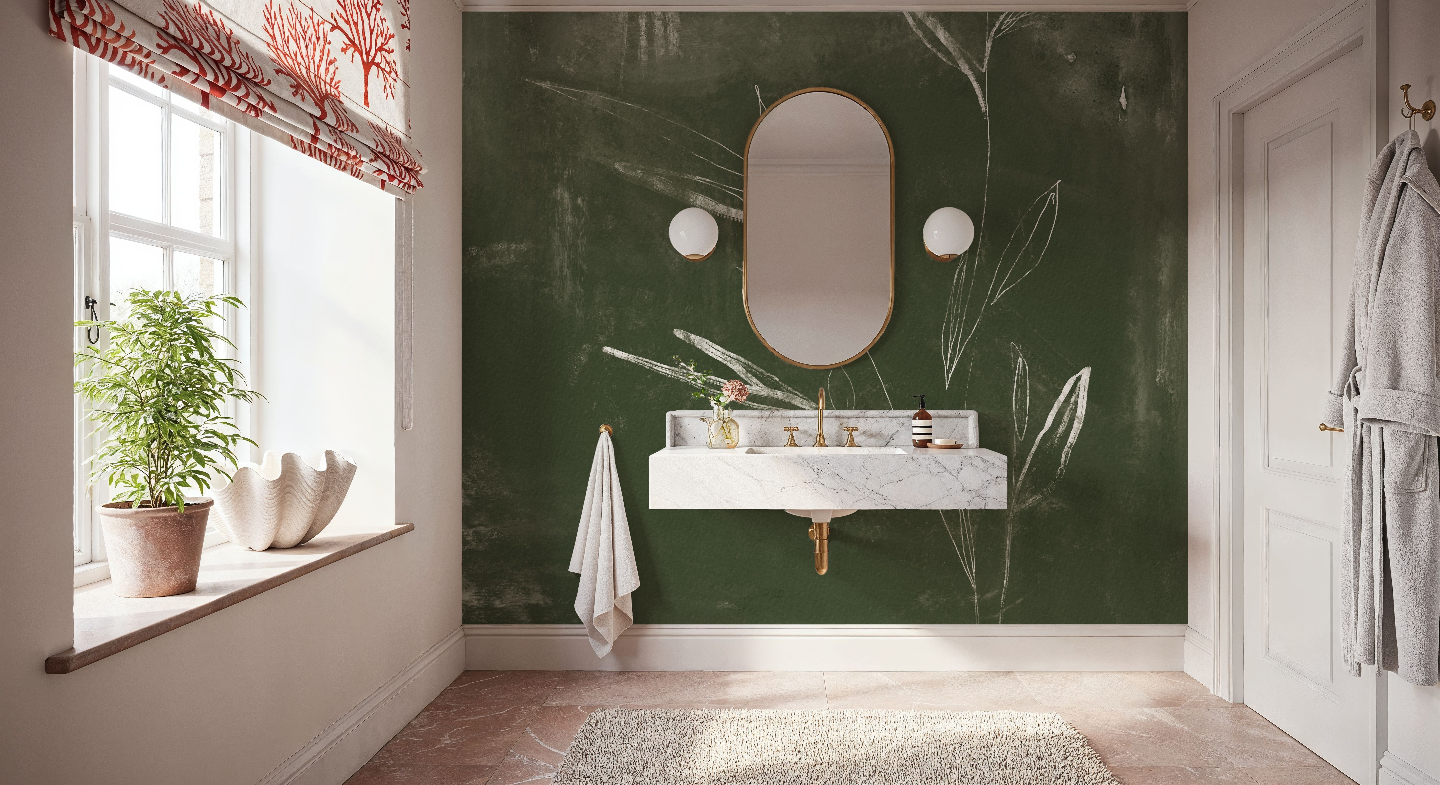 Leaf Lines II, Behang