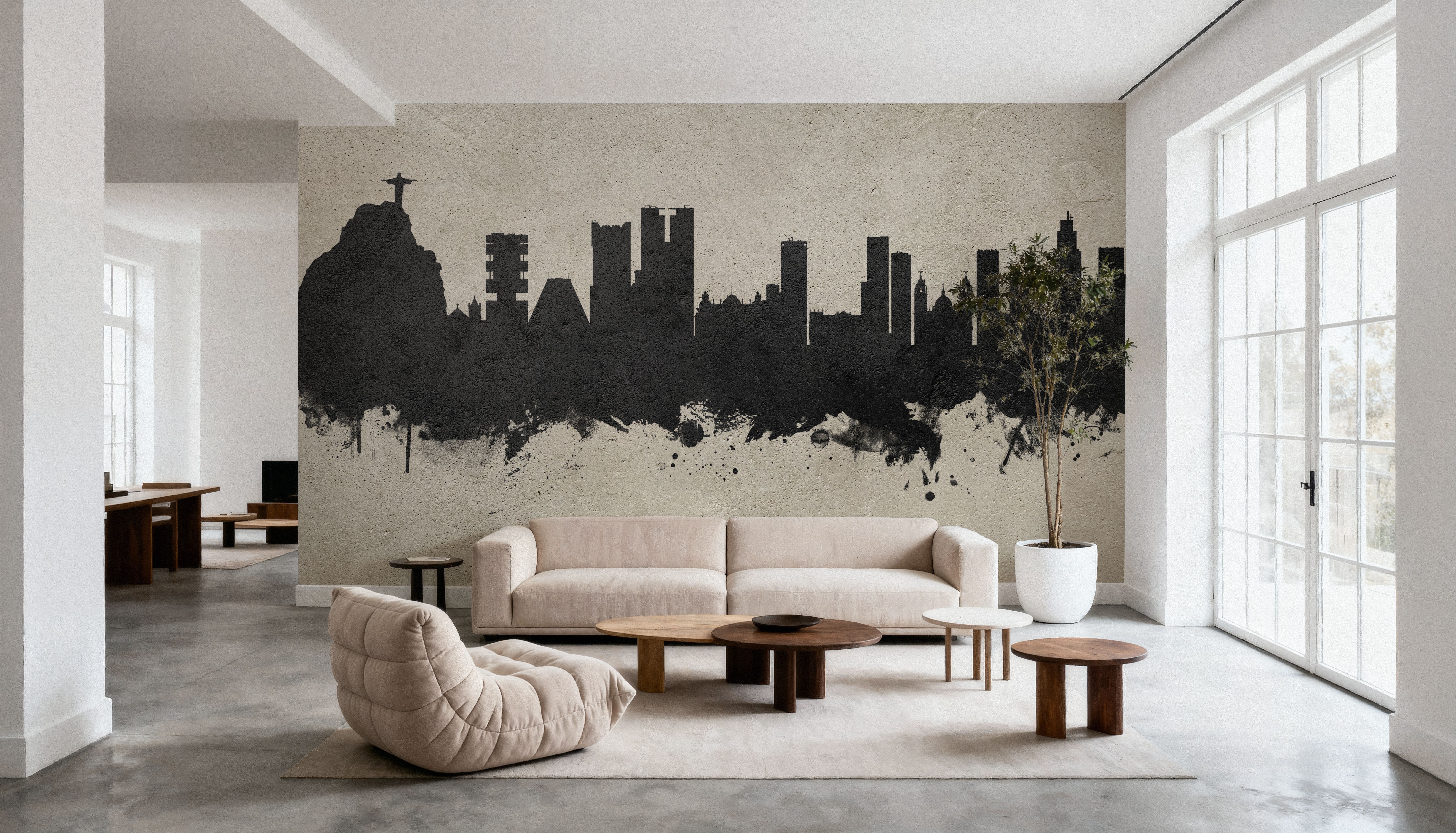 Rio de Janeiro Brazil Skyline Concrete, Wallpaper
