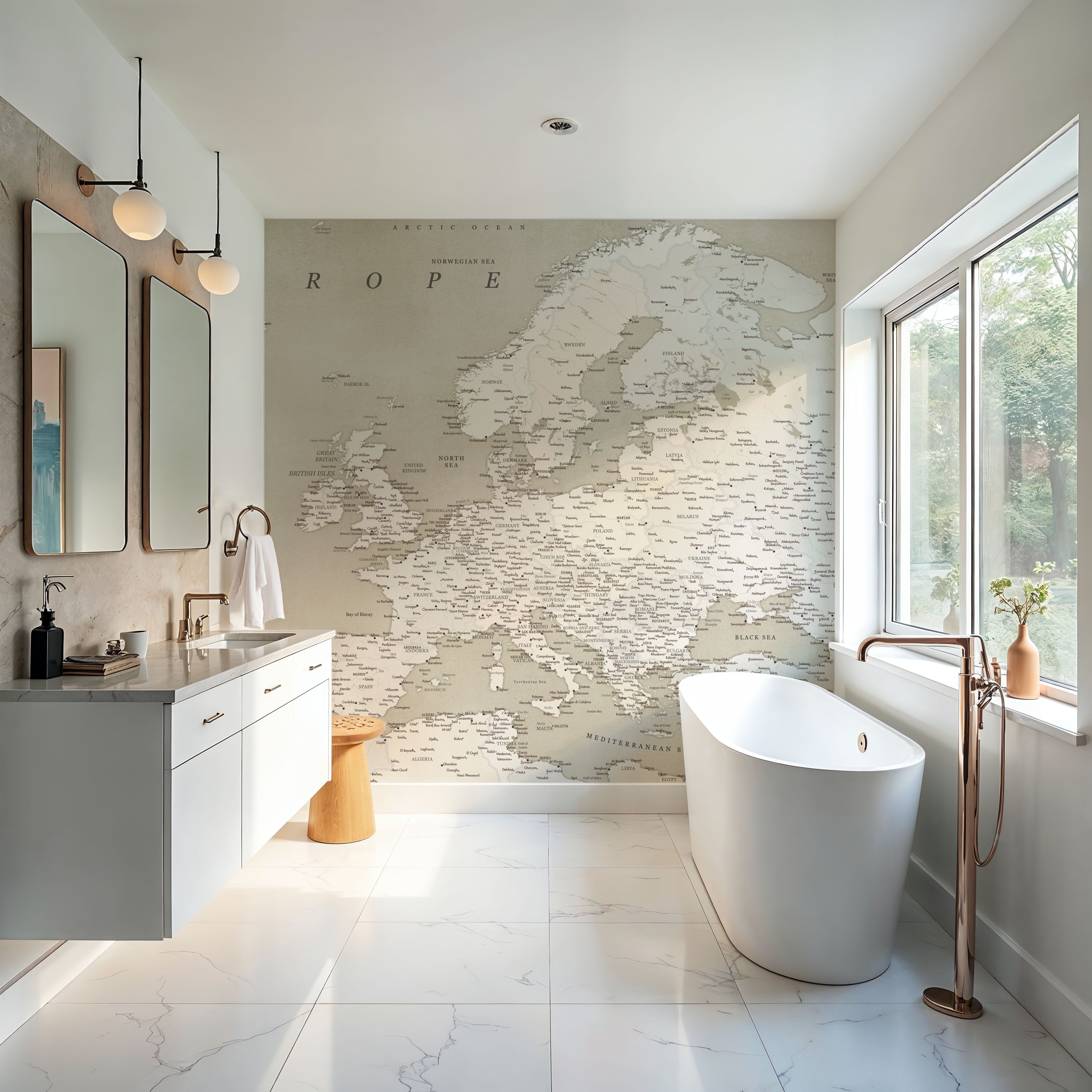 Europe Map Detailed - Sarai