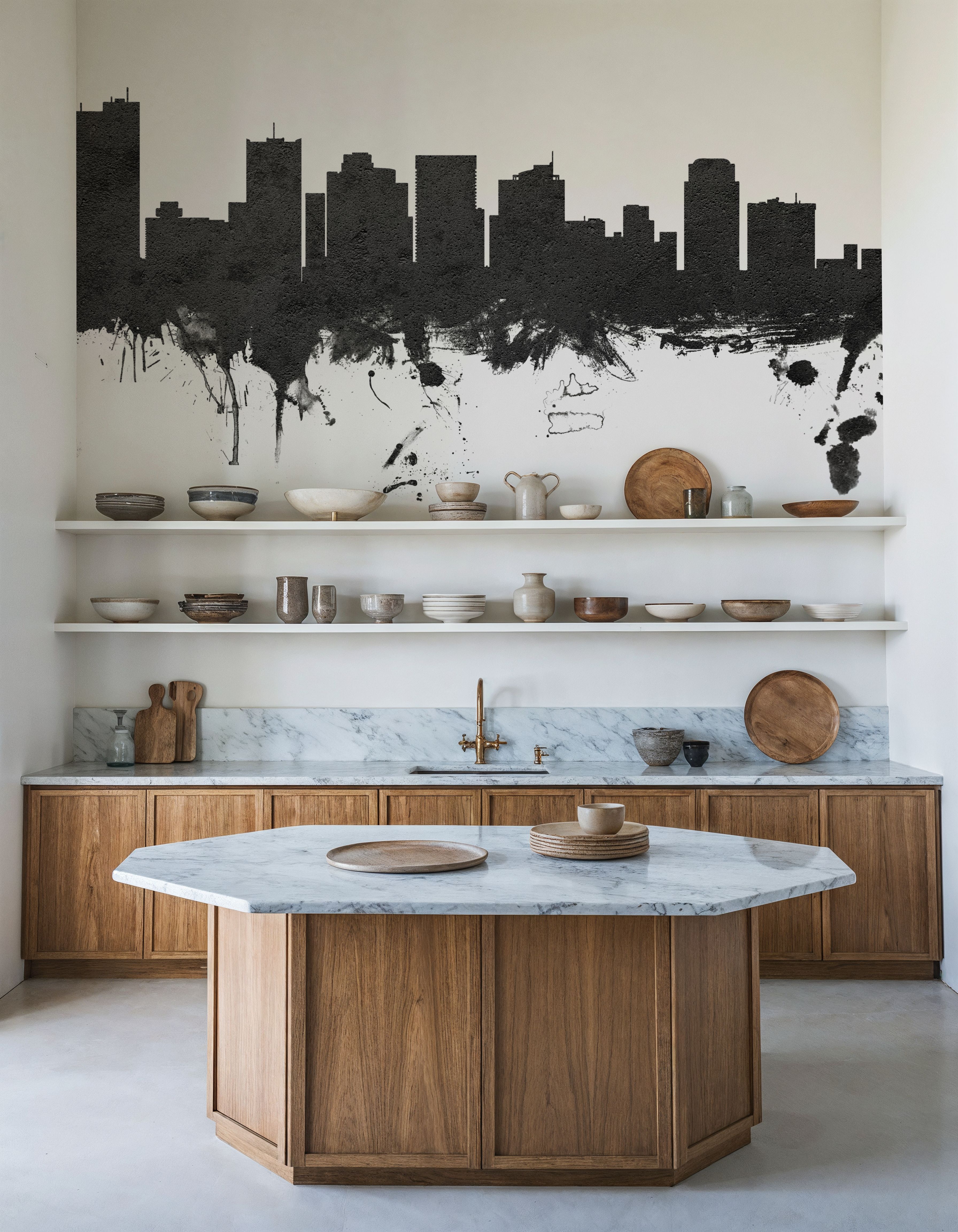 Phoenix Skyline Black & White