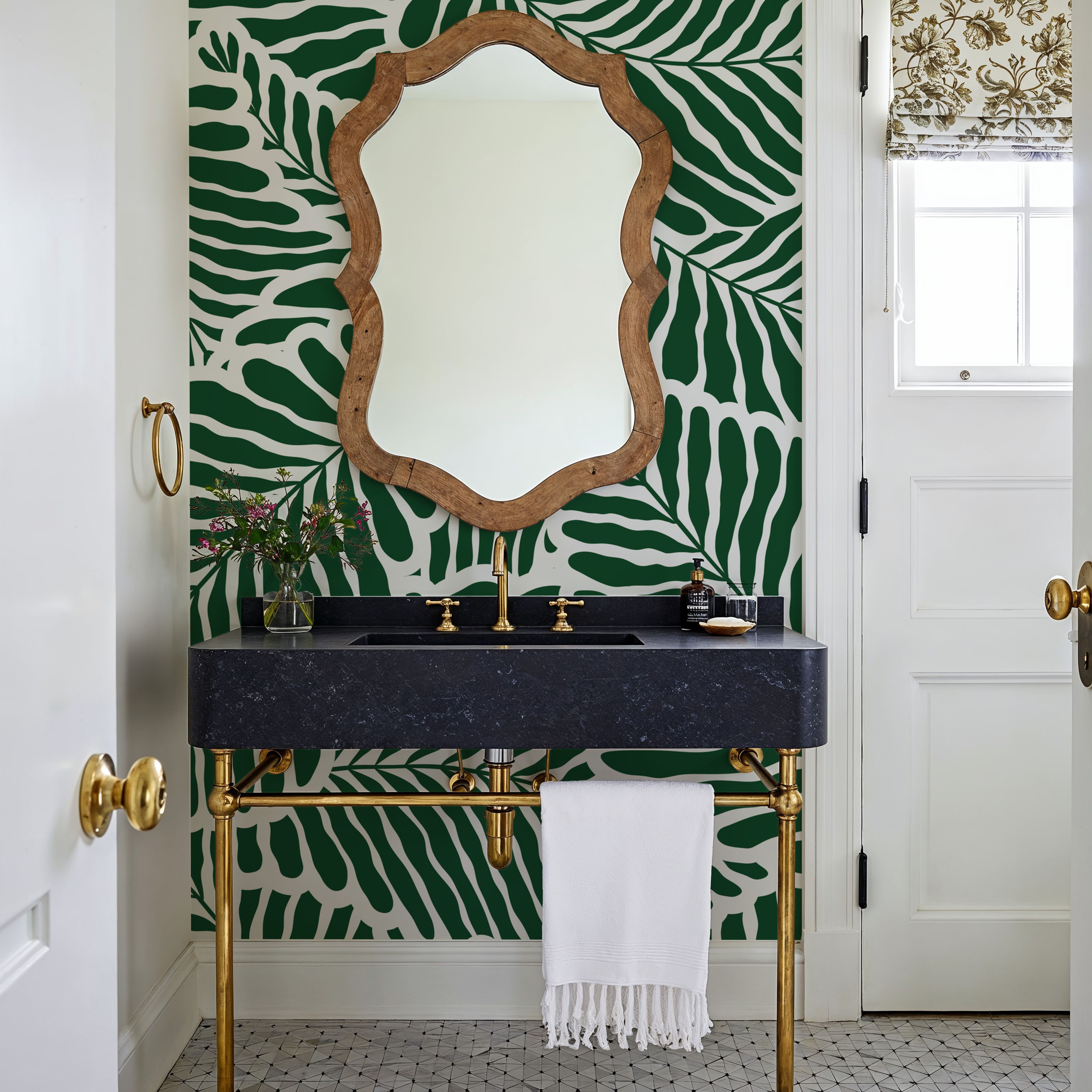 Fern Cut-Outs Pattern, Malachite Green