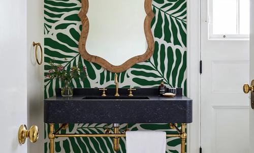 Fern Cut-Outs Pattern, Malachite Green