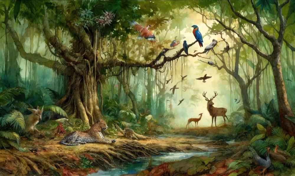 Harmony Amongst Jungle Dwellers