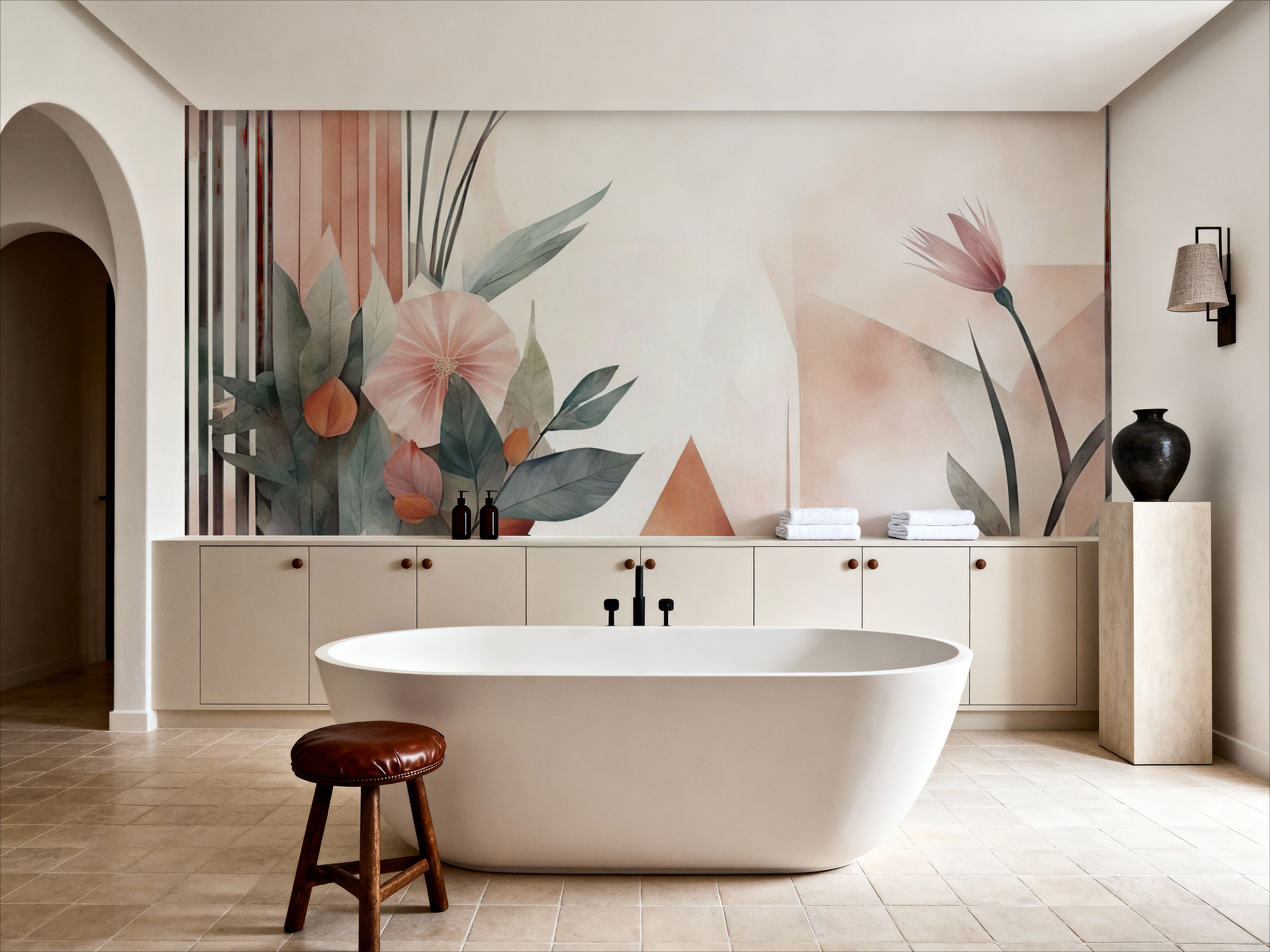 Floral Watercolor Abstract Bright