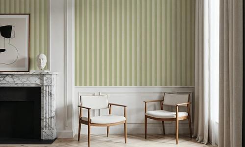 Ticking Awning Stripes, Sage