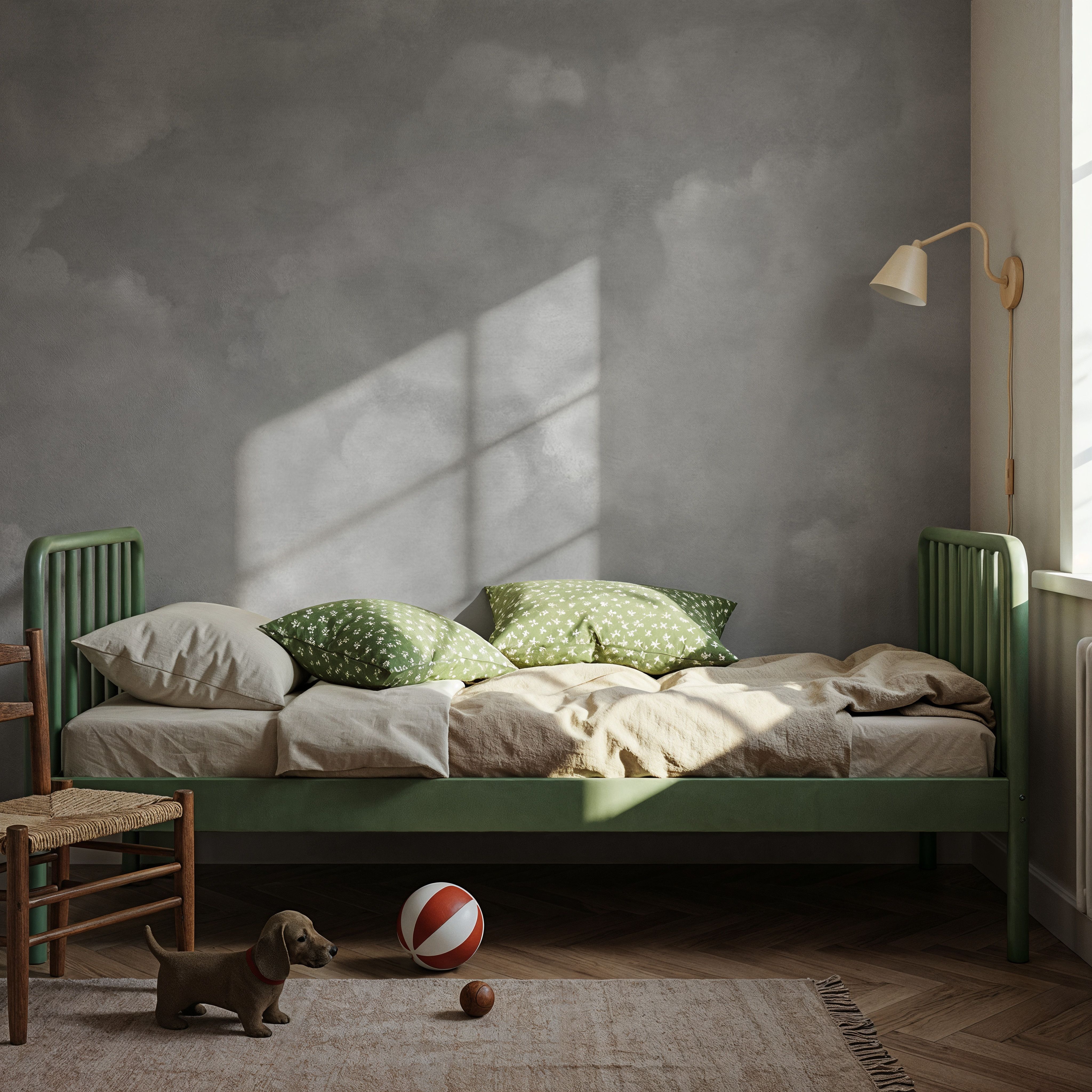Painted Dreamy Clouds, Gray