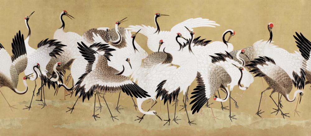Japanese Flock of Cranes, Butter