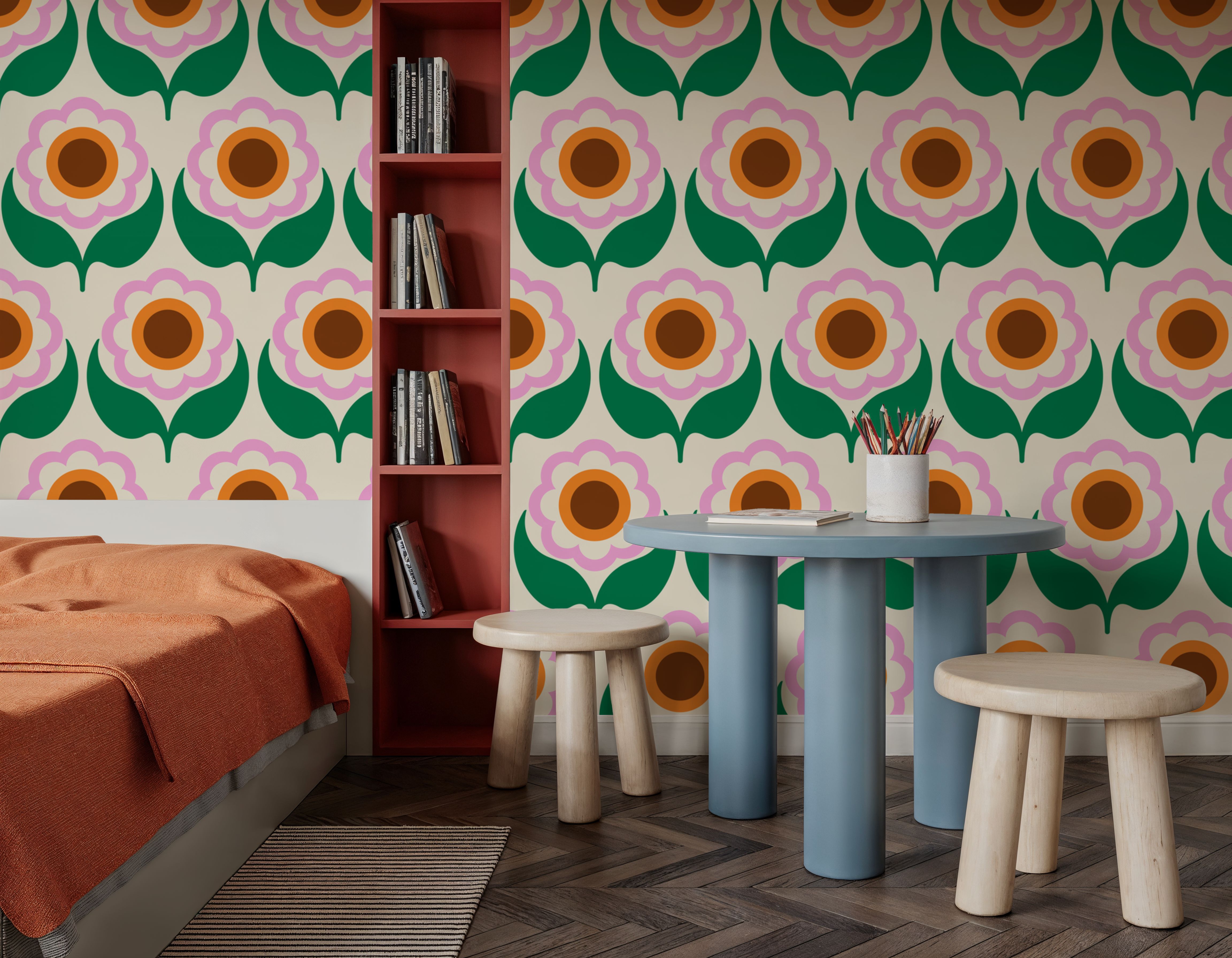 70's Fun Flowers, Spring