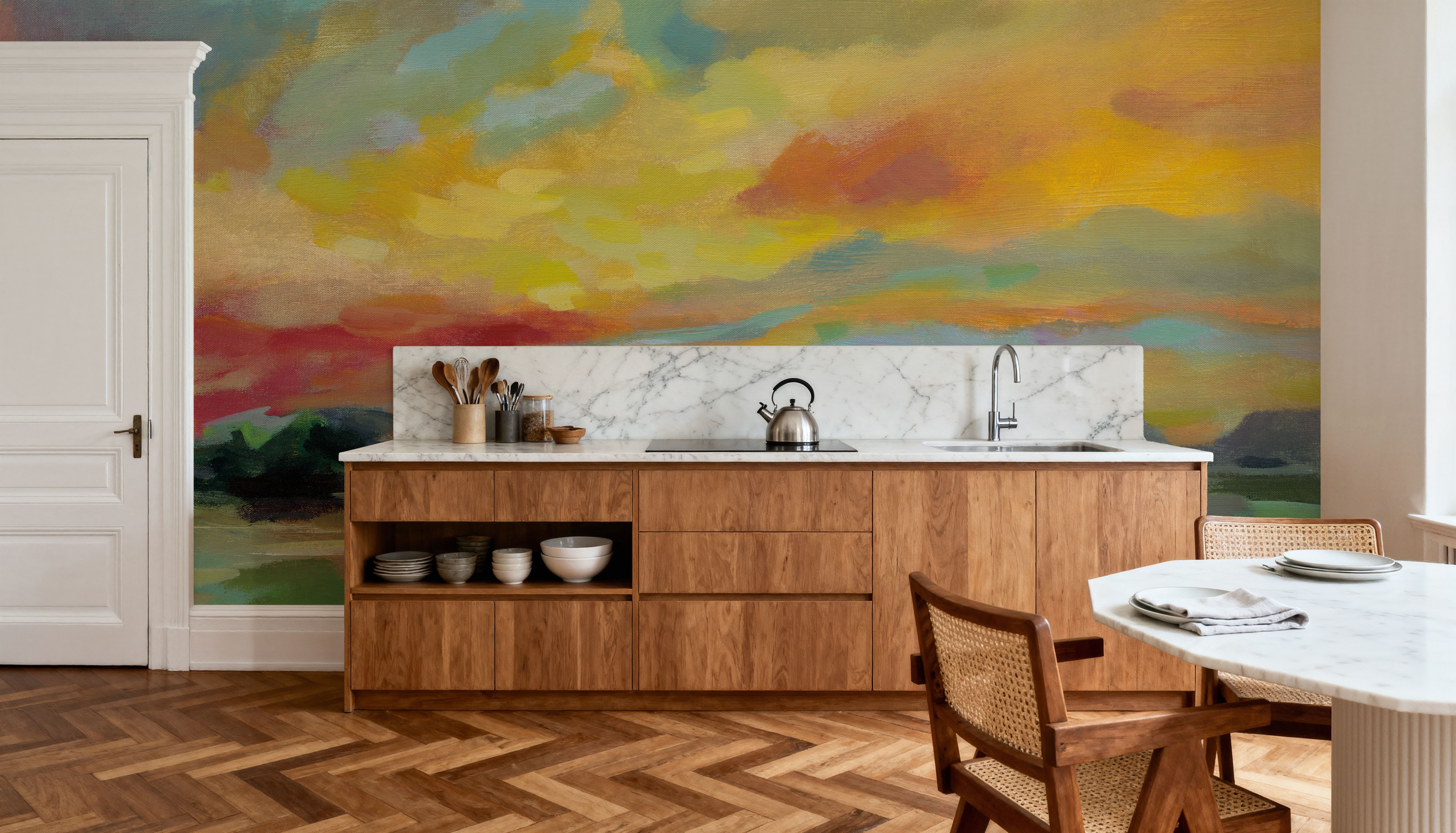 July Sunset, Wallpaper