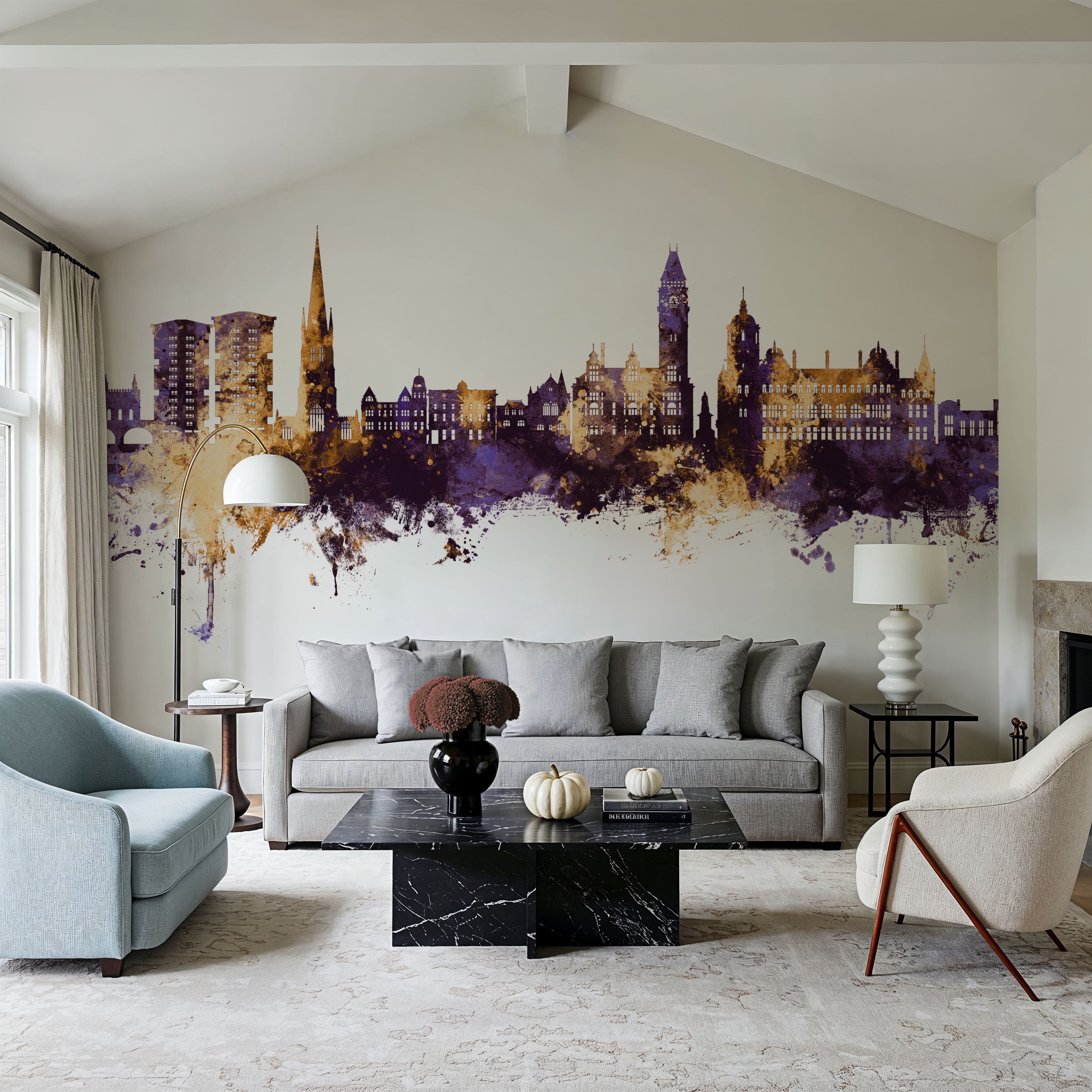 Wakefield England Skyline Purple & Gold