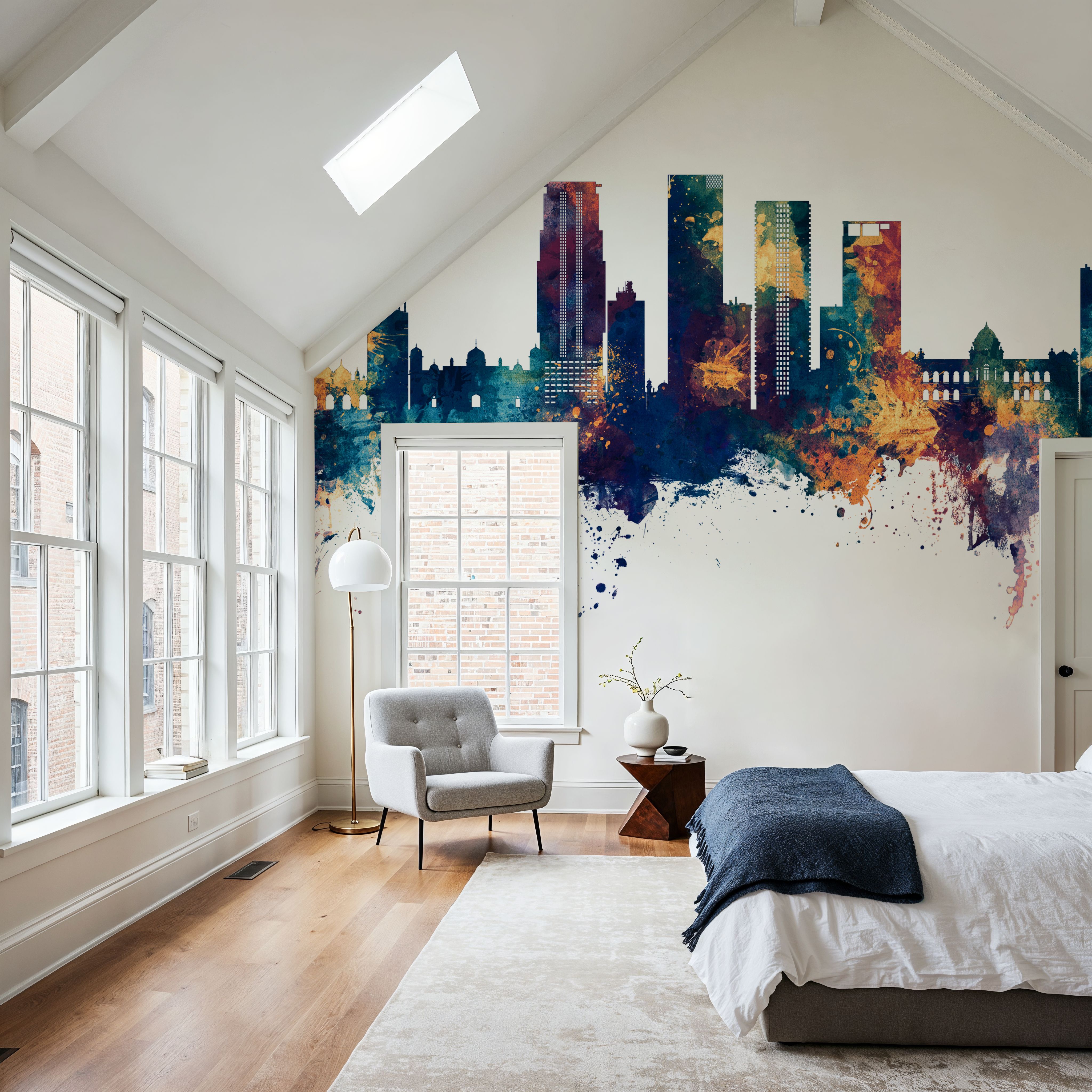 Dhaka Bangladesh Skyline Blue & Bronze