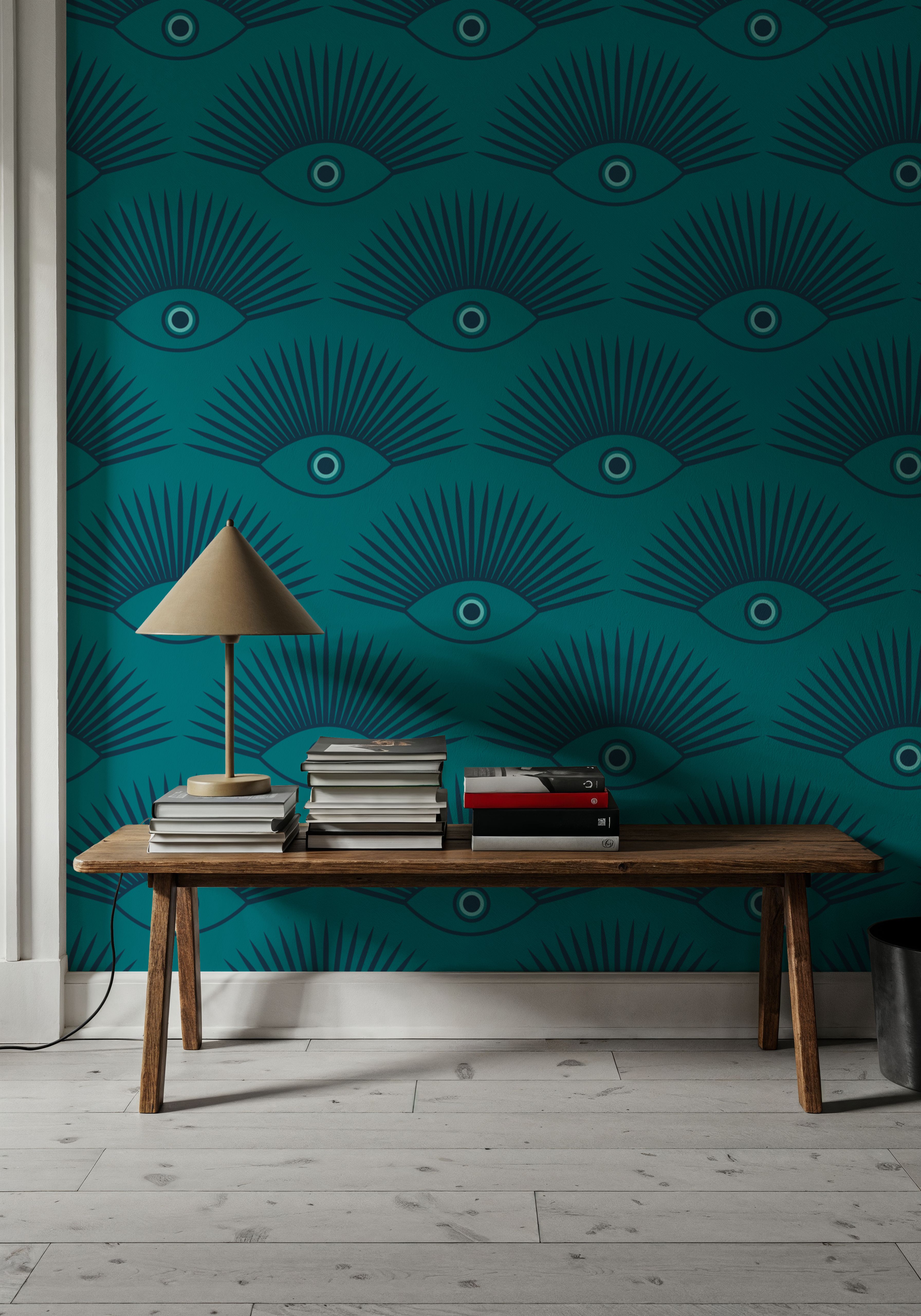 Art Deco Eye, Turquoise