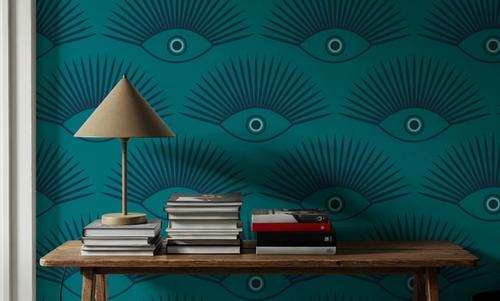 Art Deco Eye, Turquoise