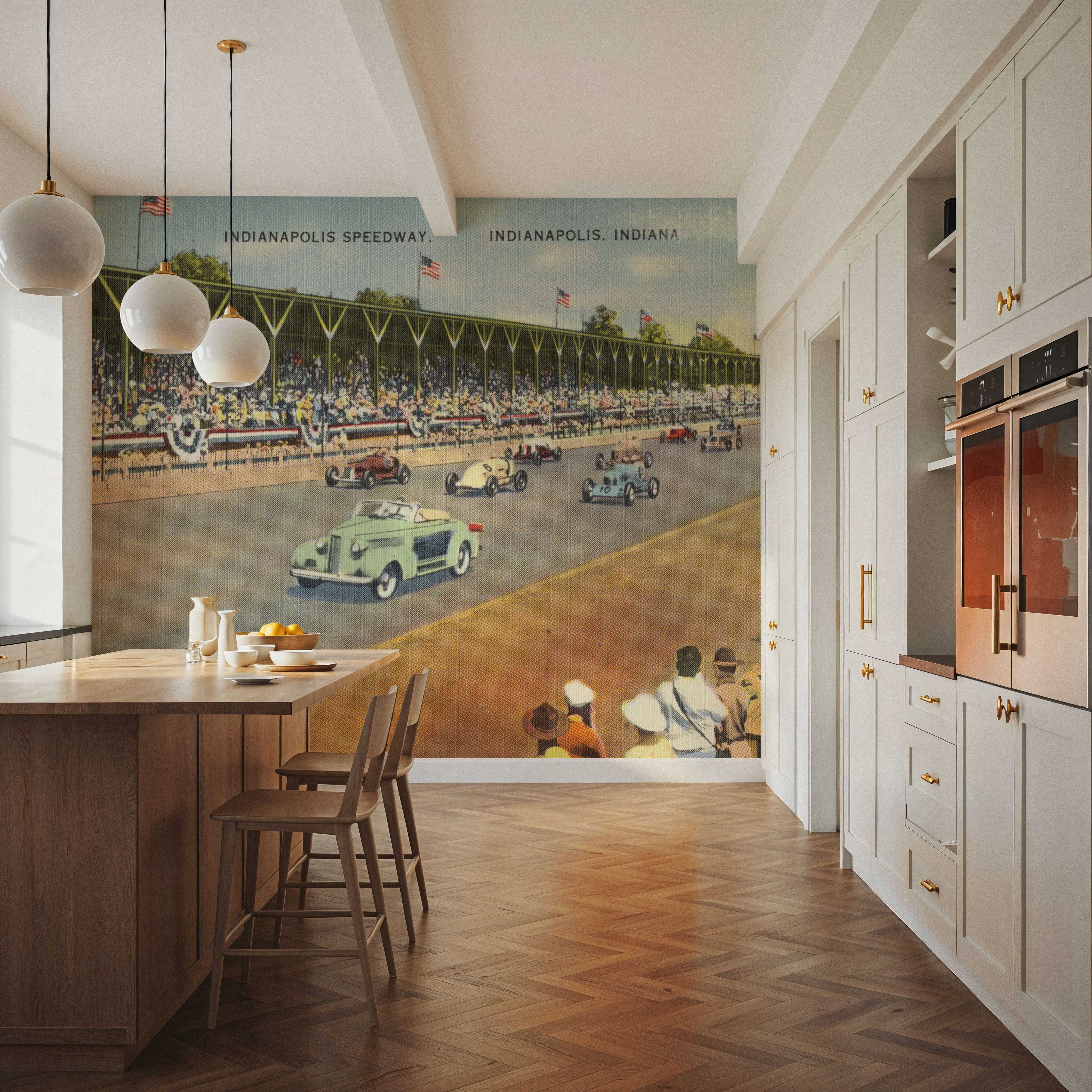 Greetings from Indy Speedway - Screenprint Postcard