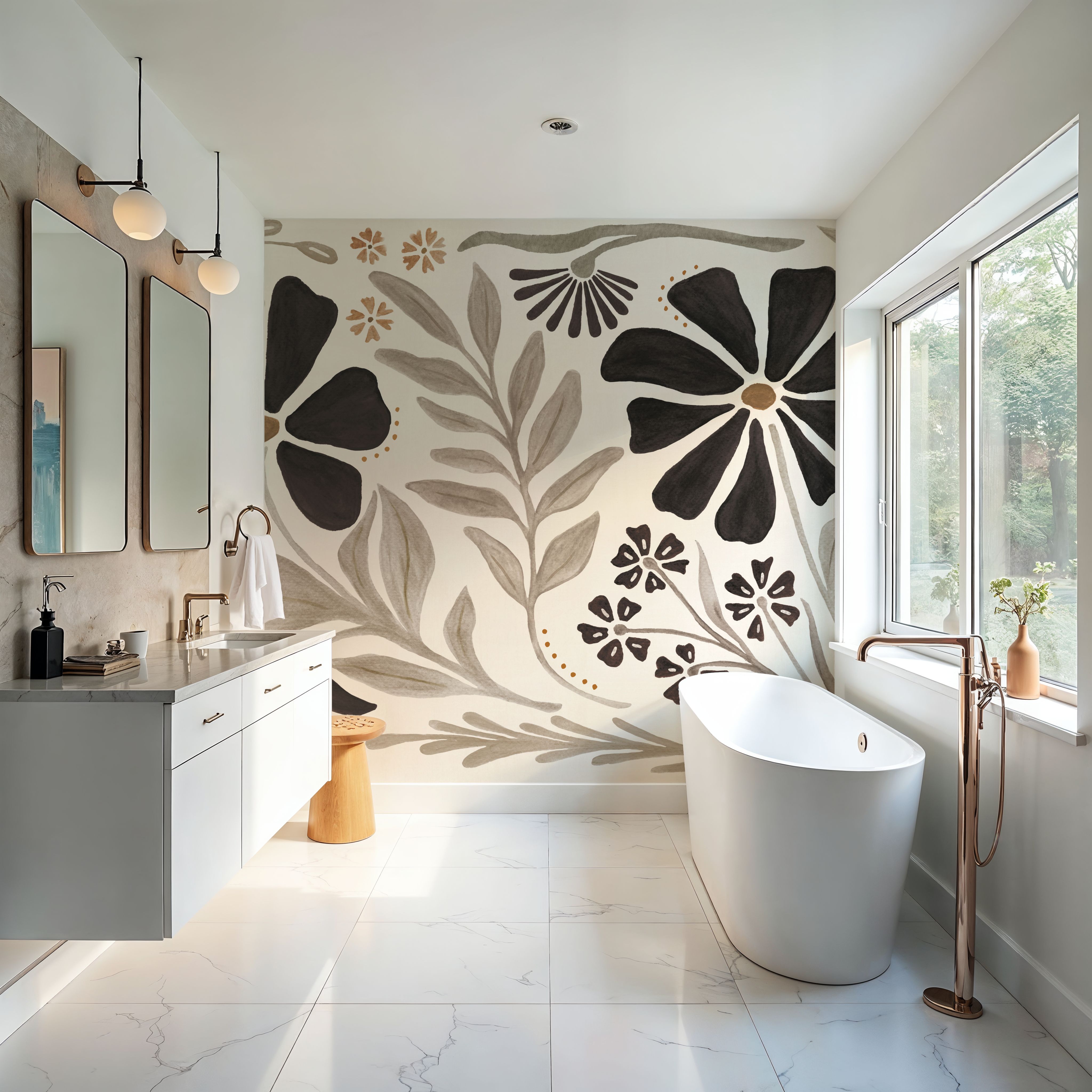 Modern Petals Neutral