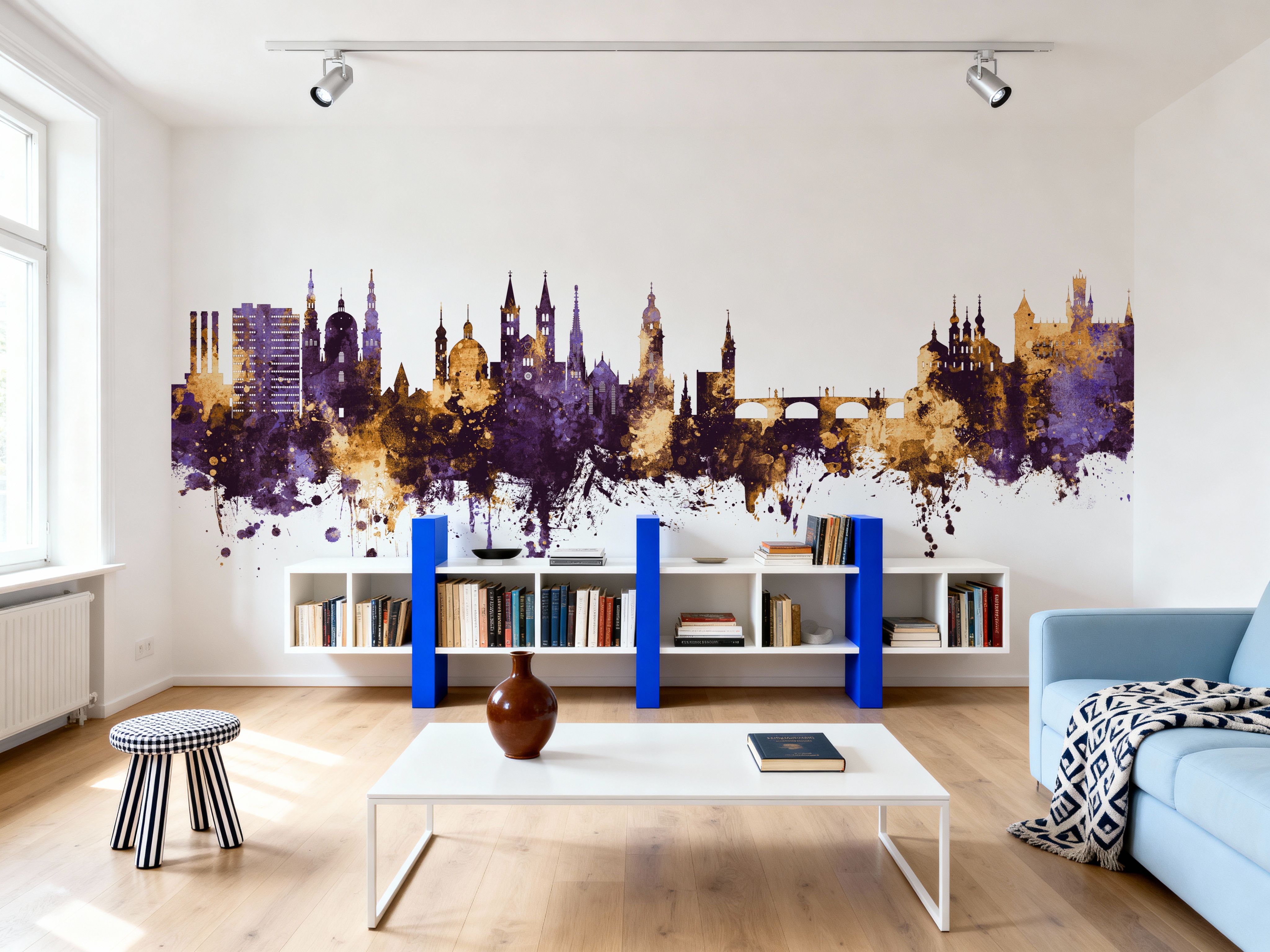 Würzburg Germany Skyline Purple & Gold