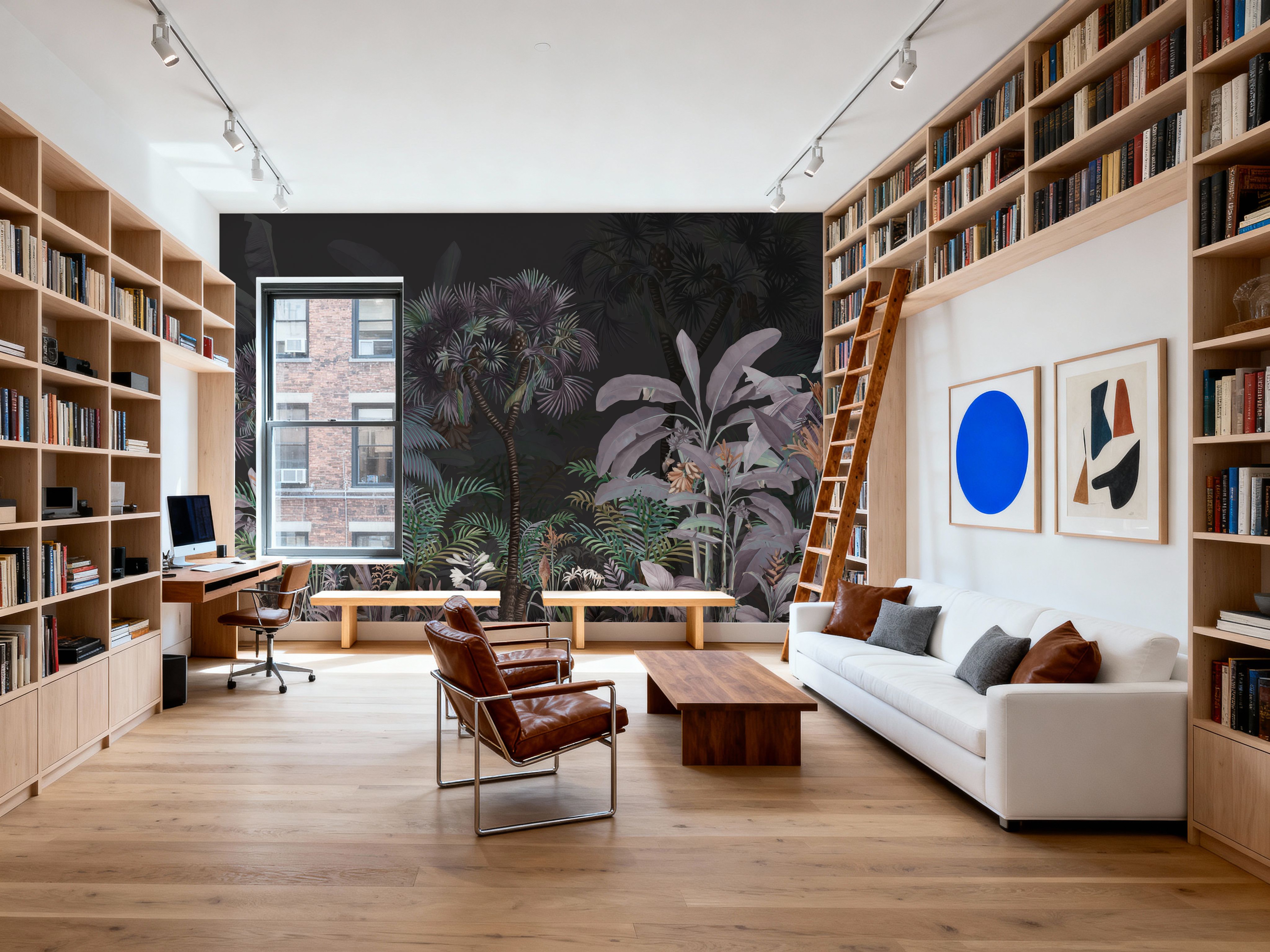 Tropical Forest Strolls Dark Green