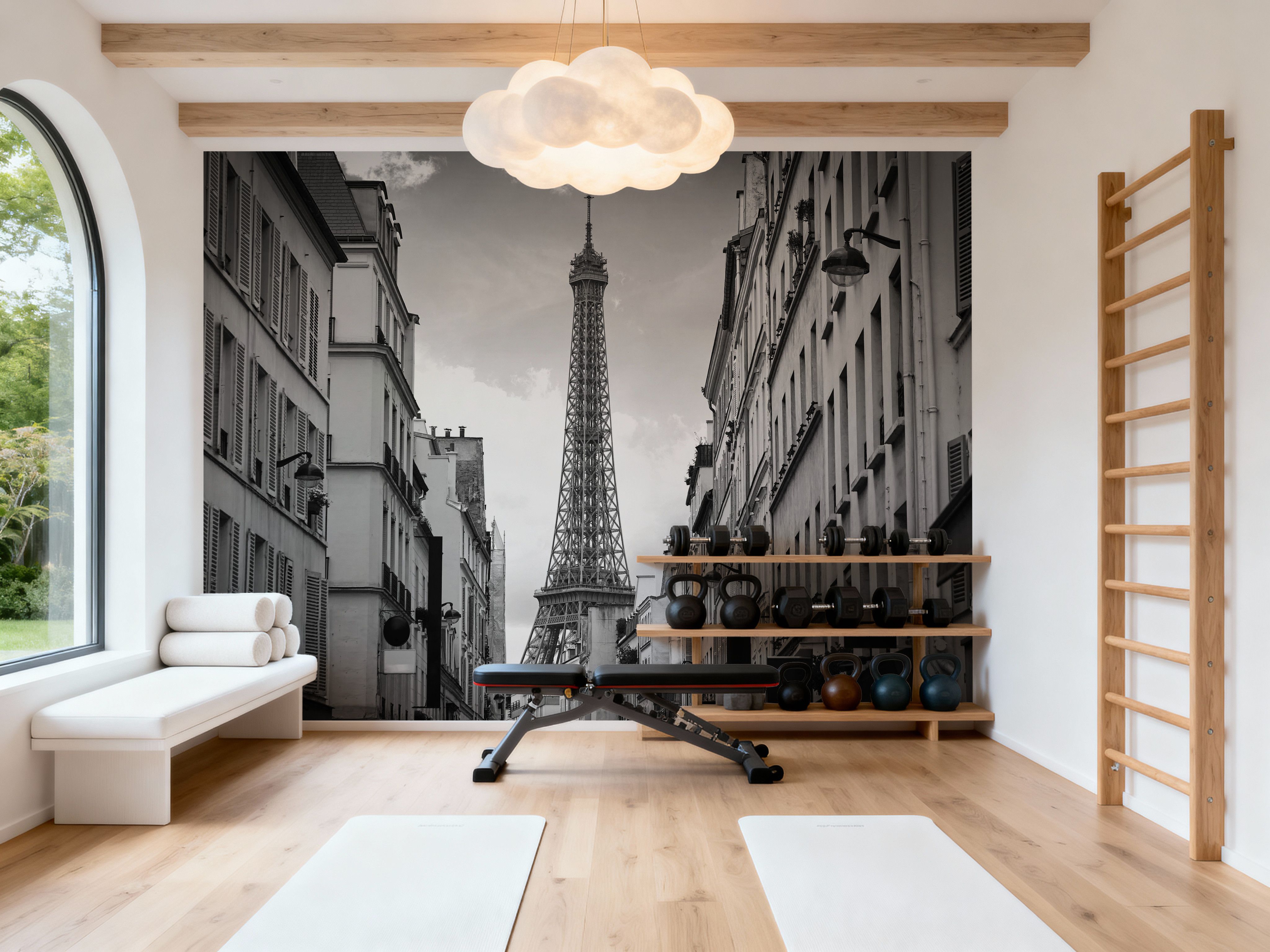 Eiffel Tower in Paris, Black & White
