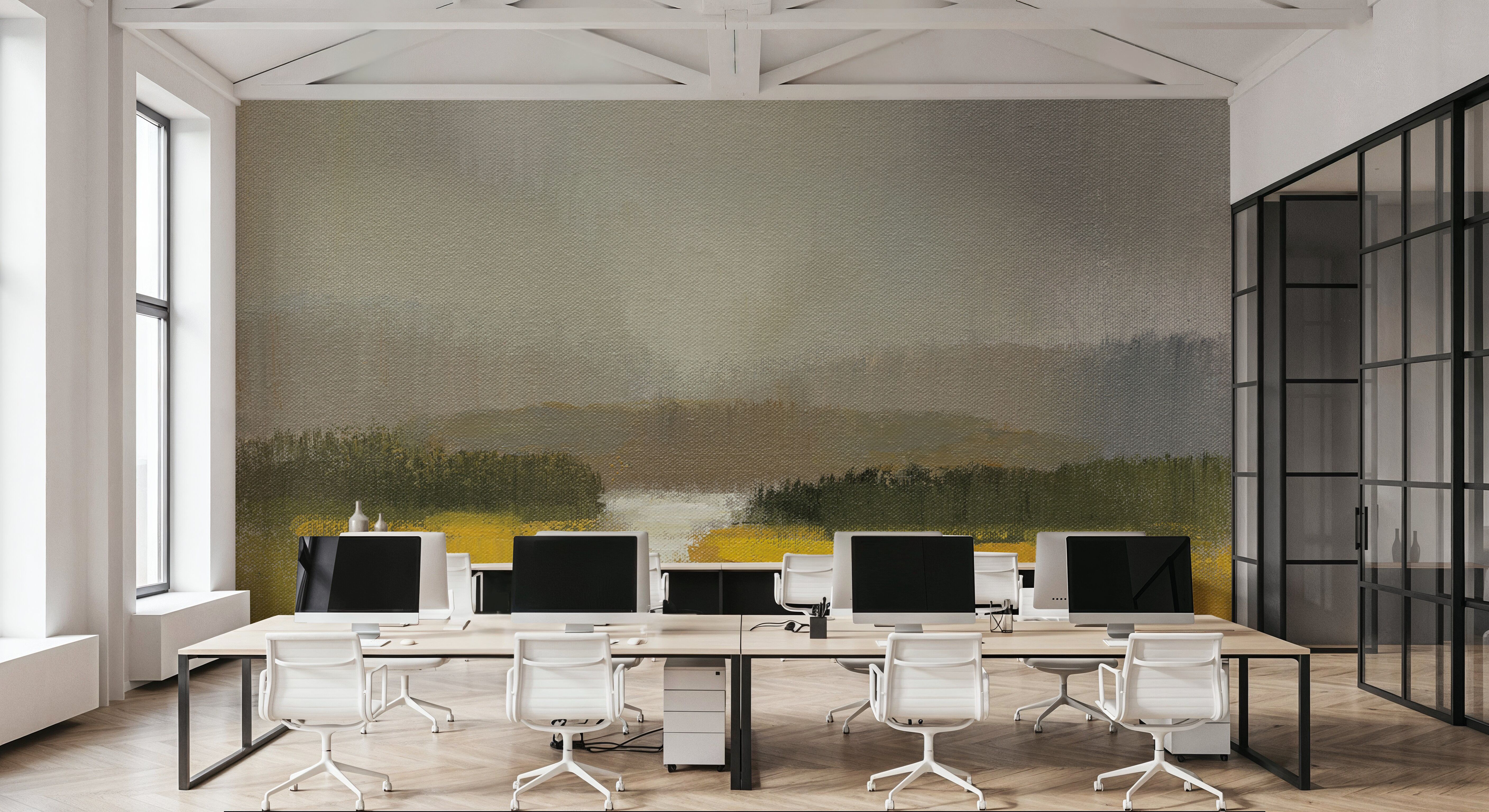 Fog and Golden Fields, Tapet