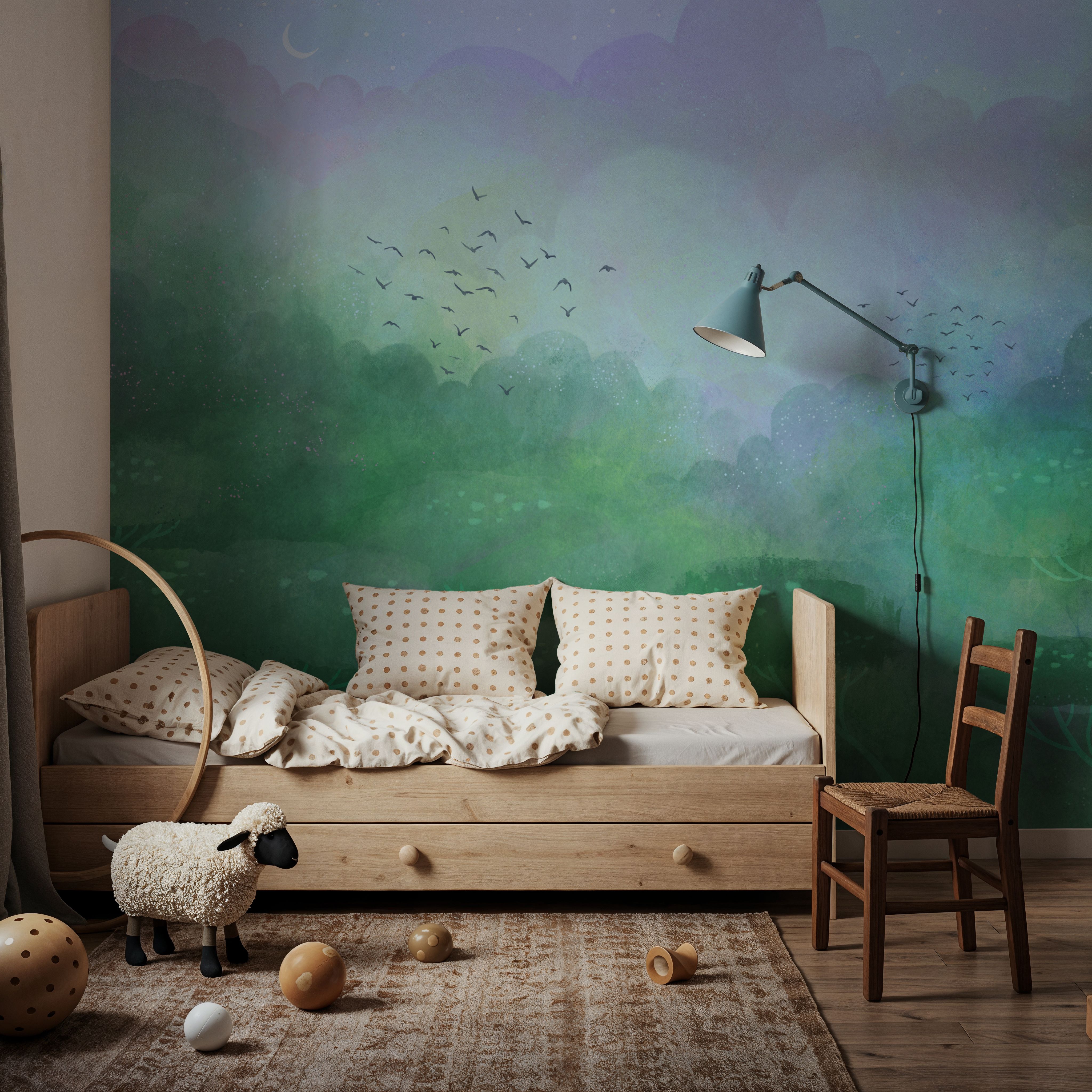 Dreamy Landscape, Powder Blue