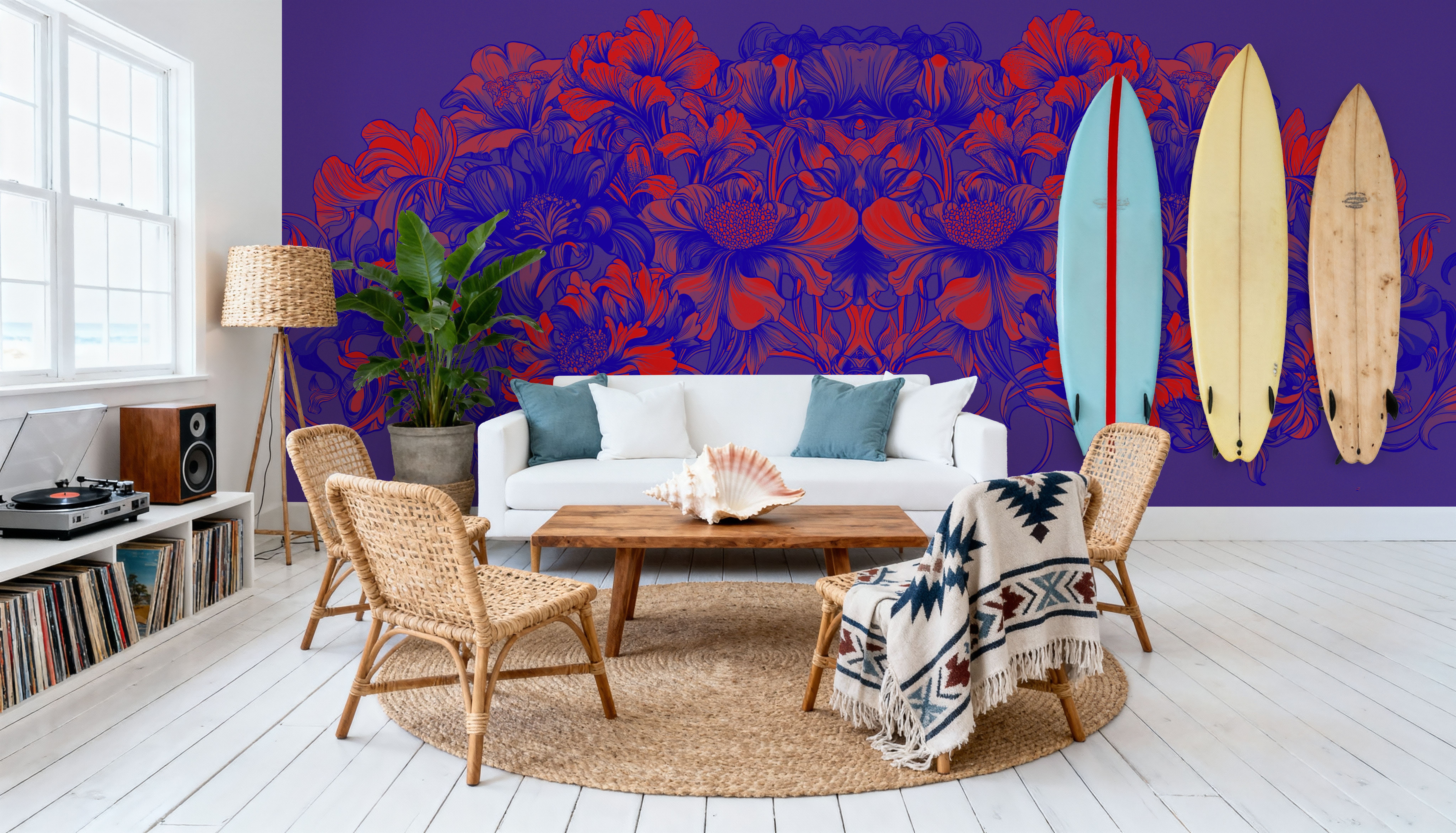 Scandi Flower II, Behang