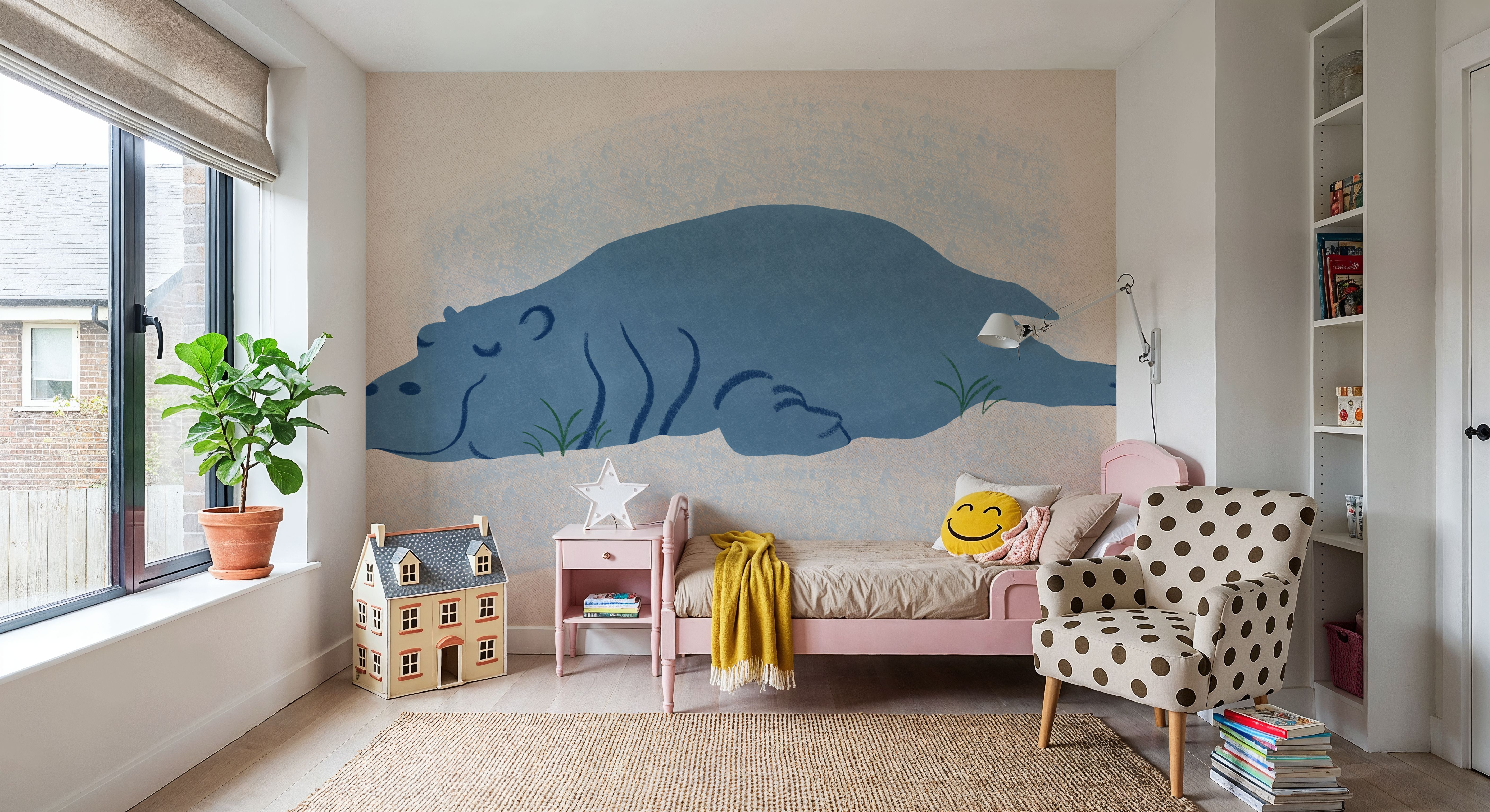 Sleeping Hippo, Wallpaper