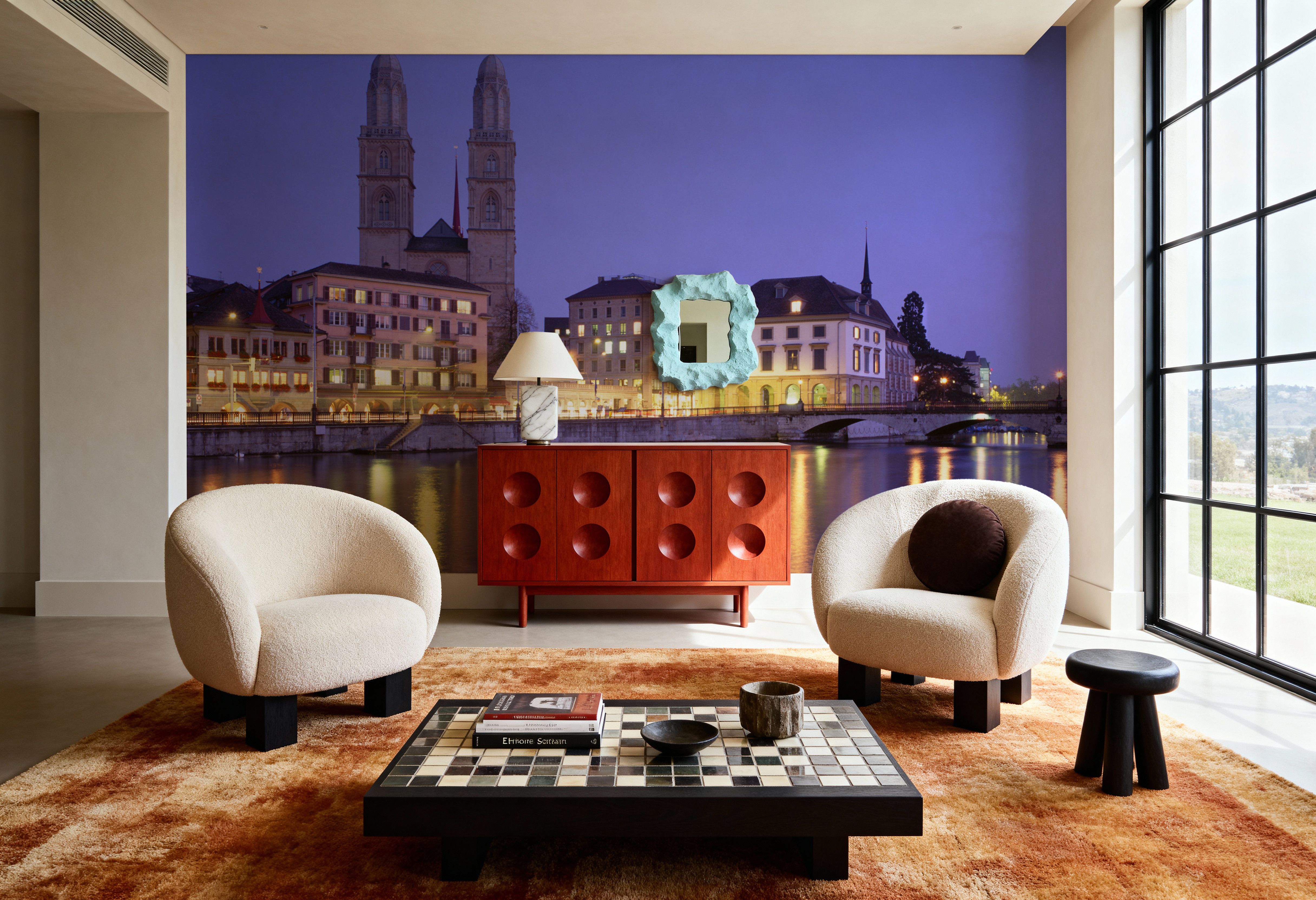 Twilight Towers Reflection