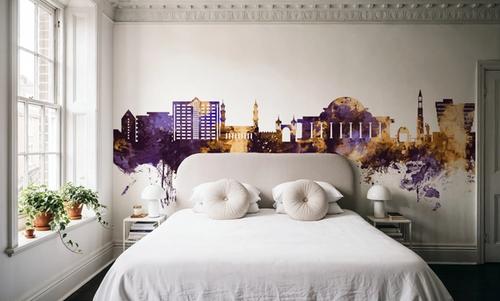Lilongwe Malawi Skyline Purple & Gold