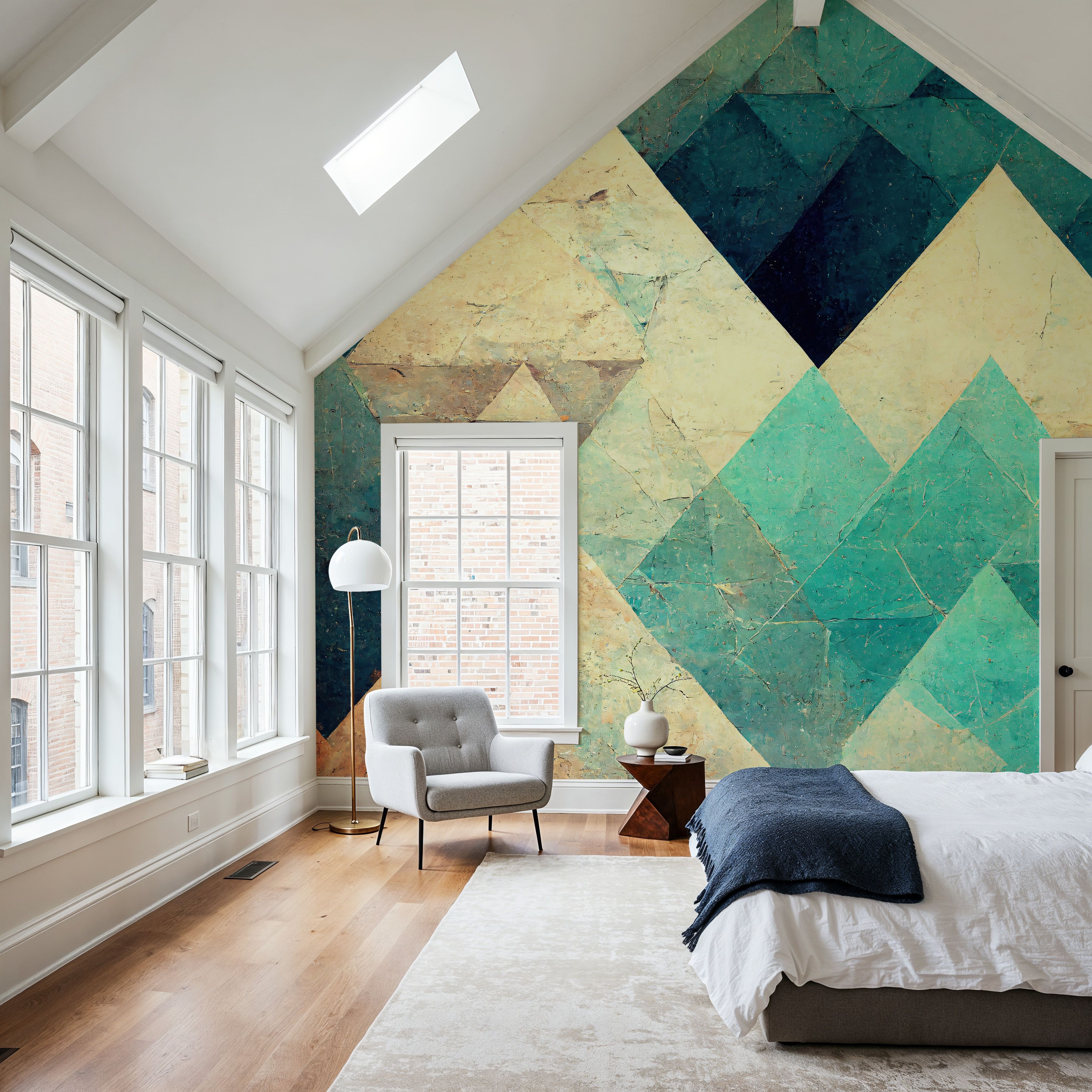 Reduced Mountains Turquoise