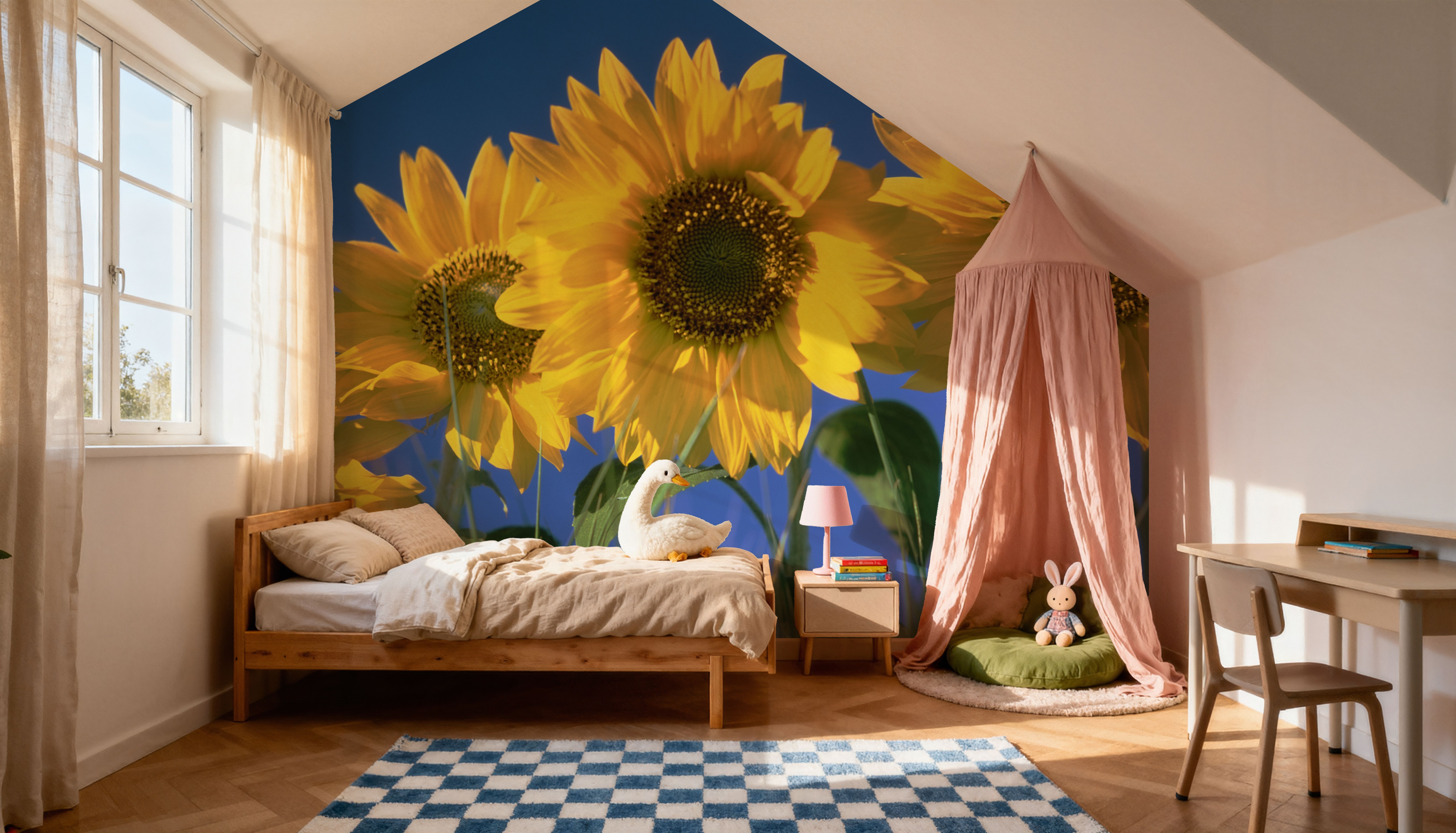 Sunflower Sky, Behang