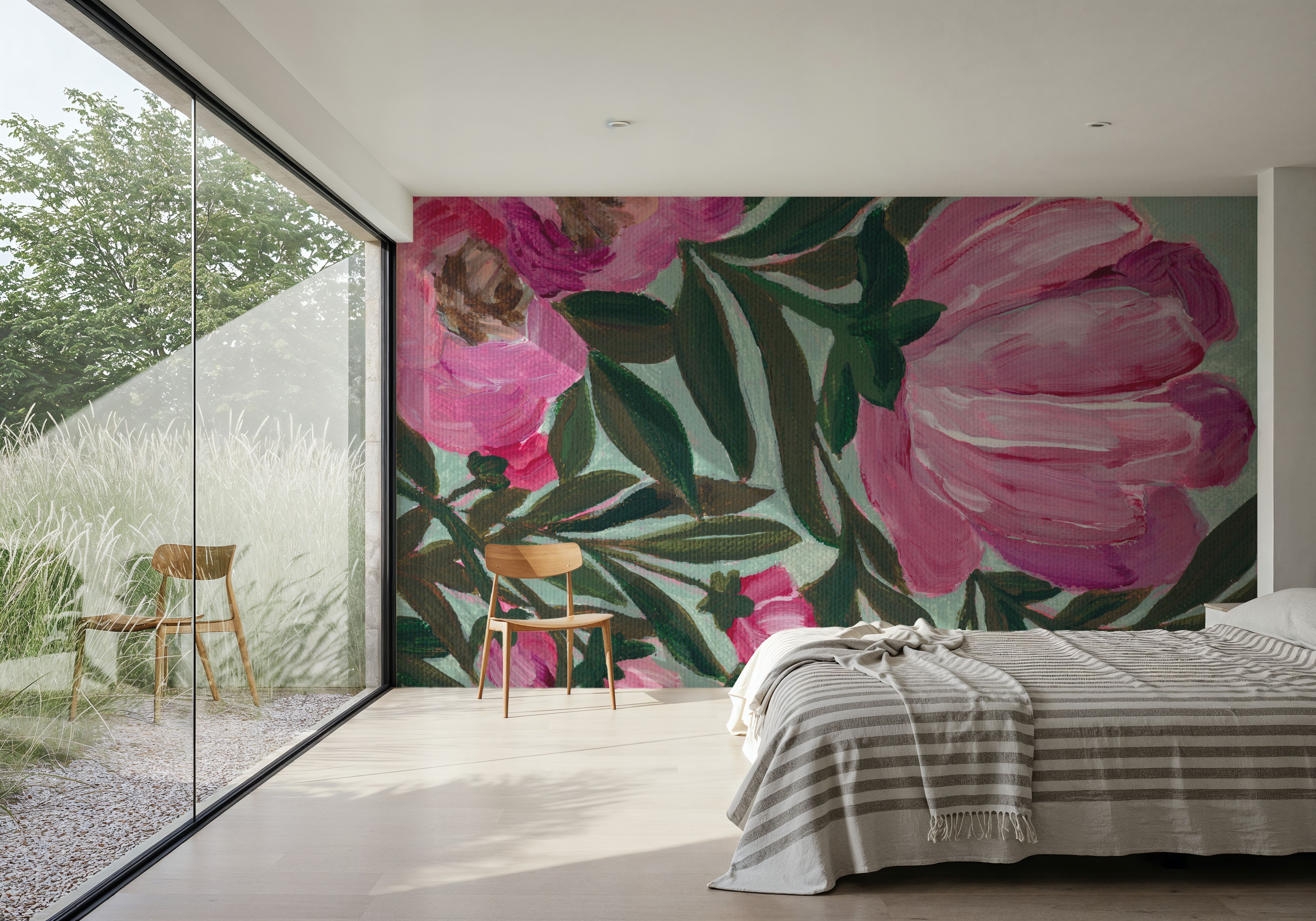 Pink Beauties llI, Papel de parede