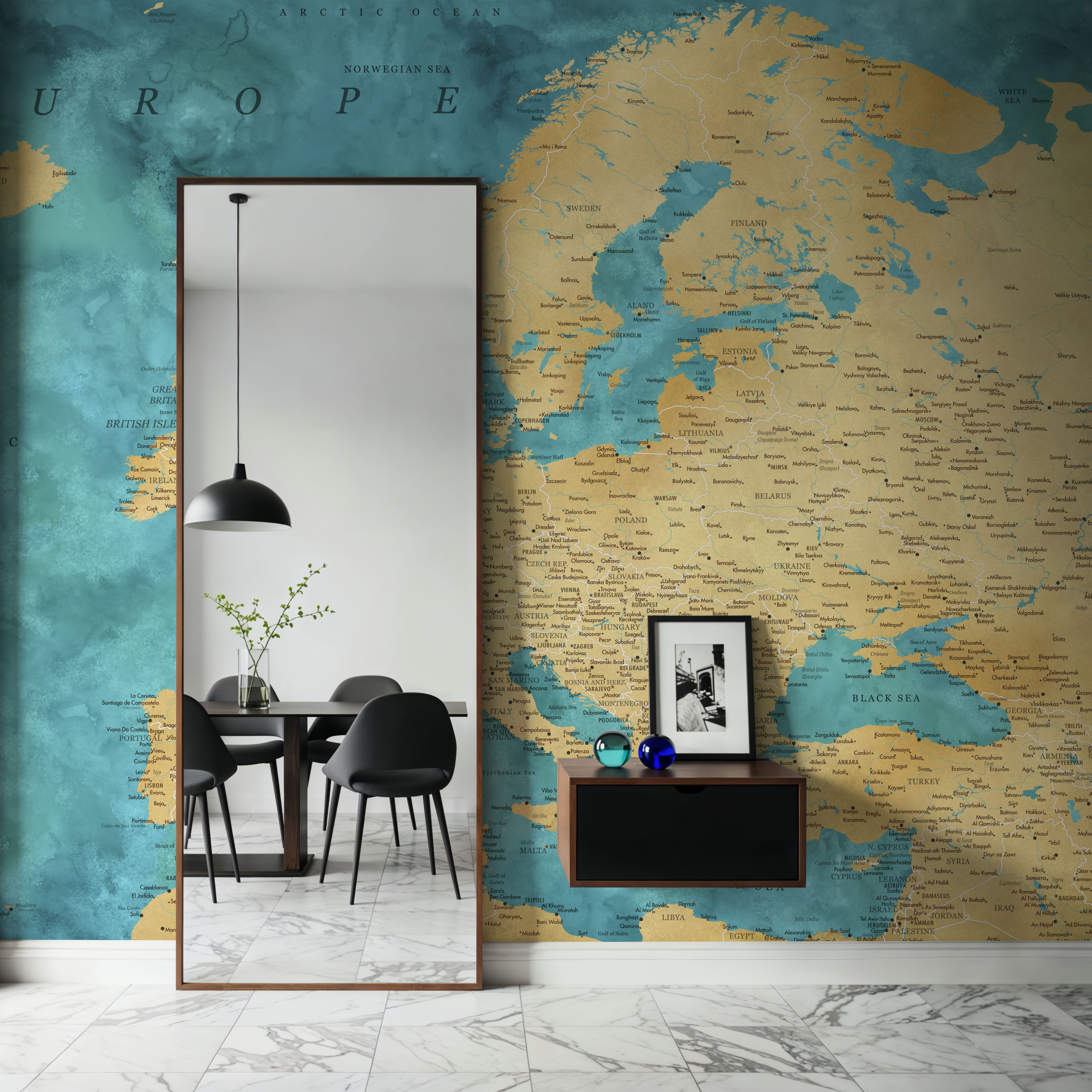 Europe Map Detailed - Lexy