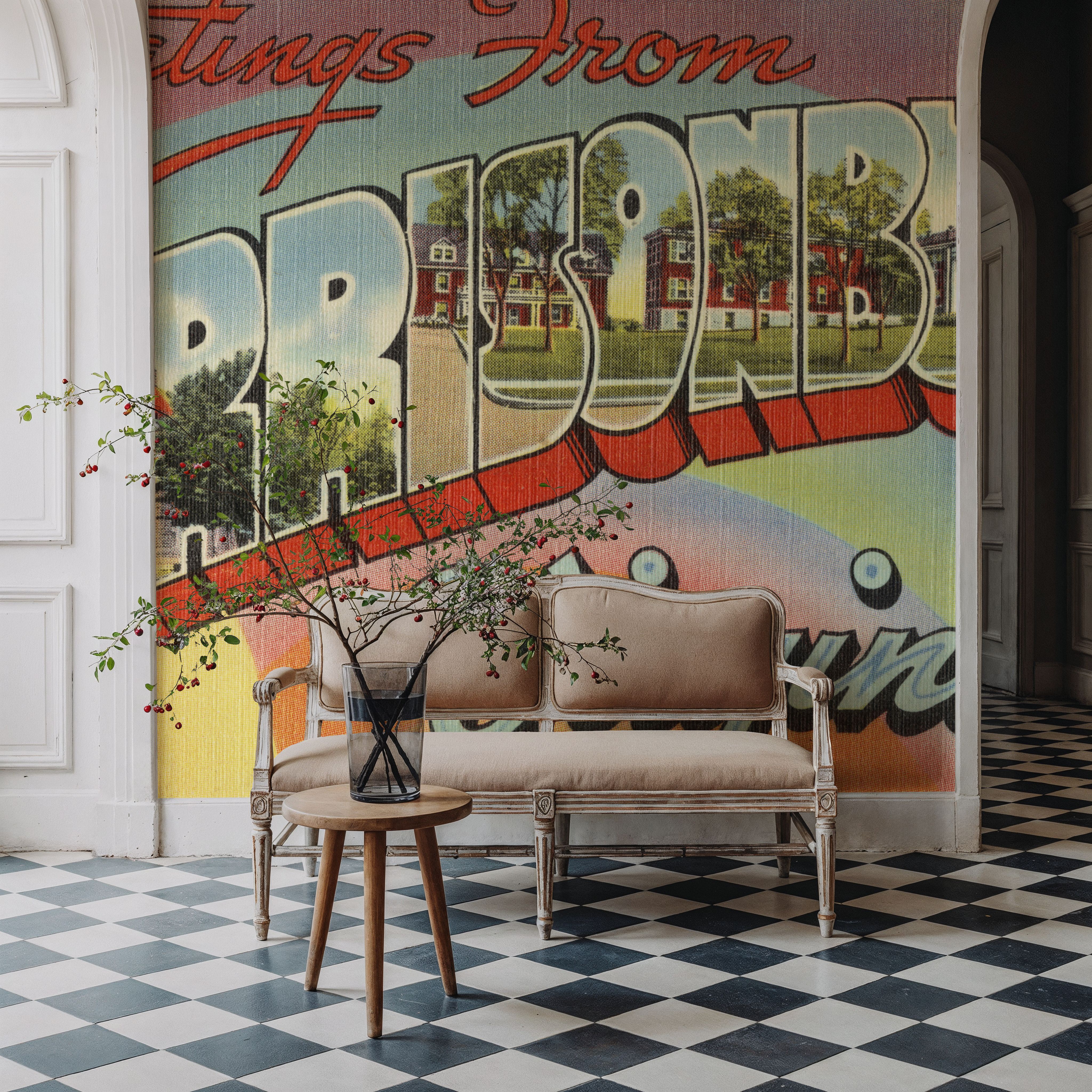 Greetings from Harrisonburg - Screenprint Postcard