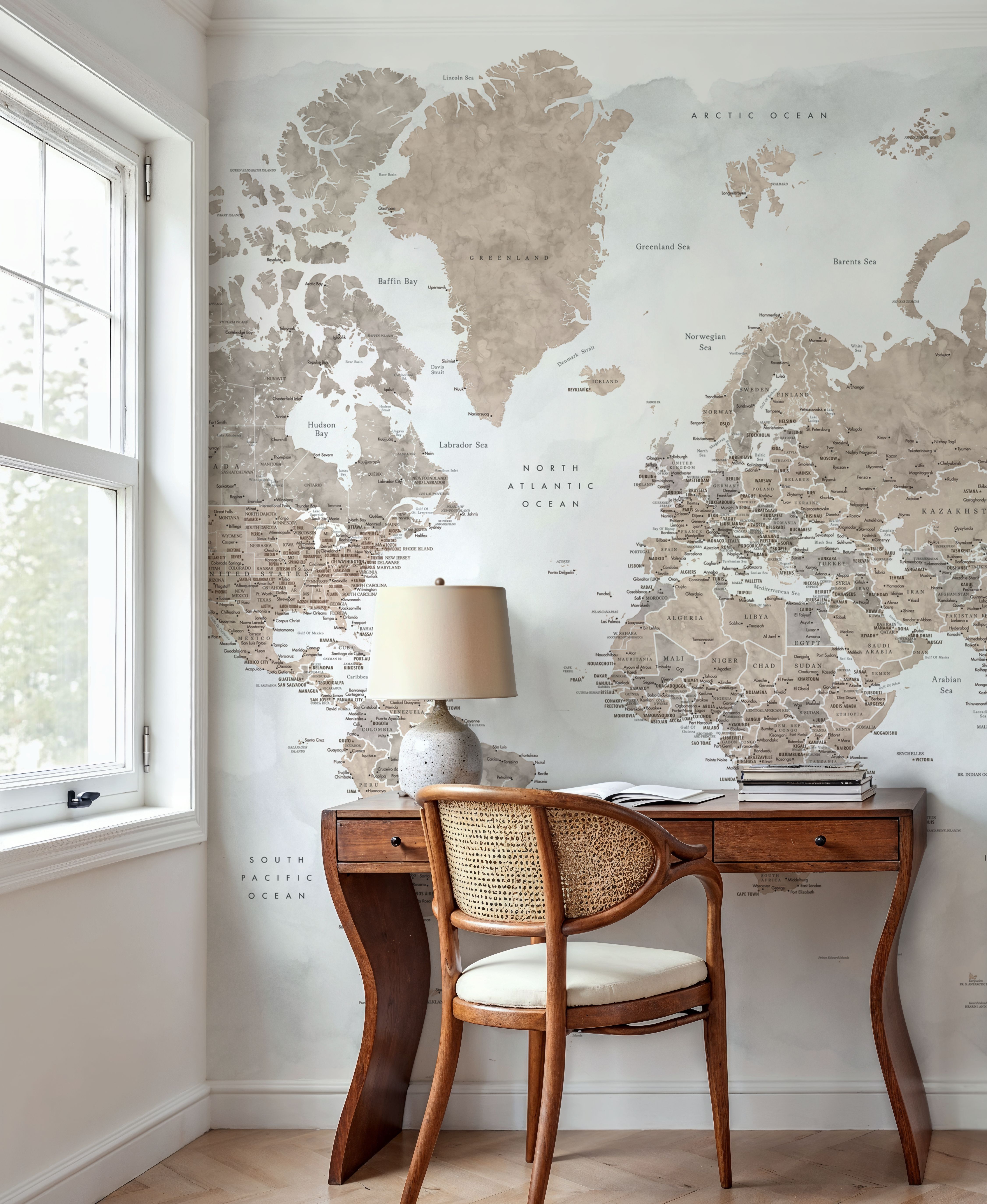 World Map Cities - Calista